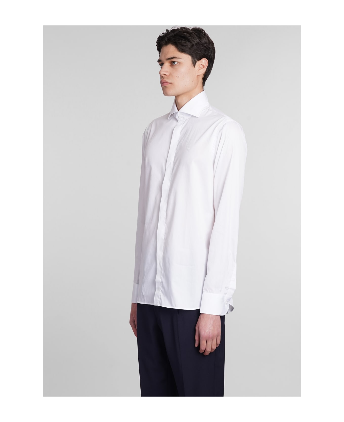 Tagliatore 0205 Shirt In White Cotton - white