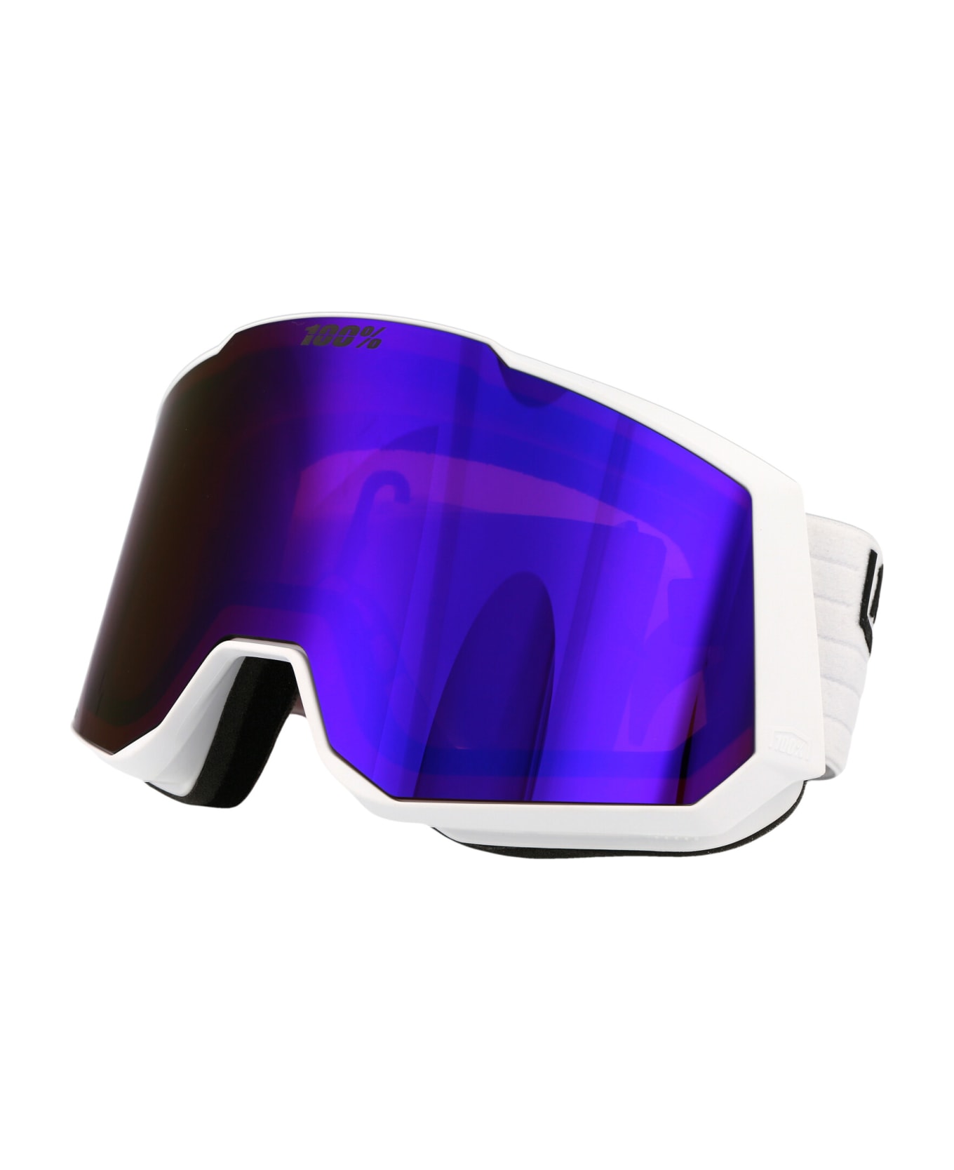 100% Snowcraft Xl Sunglasses - WHITE / VIOLET