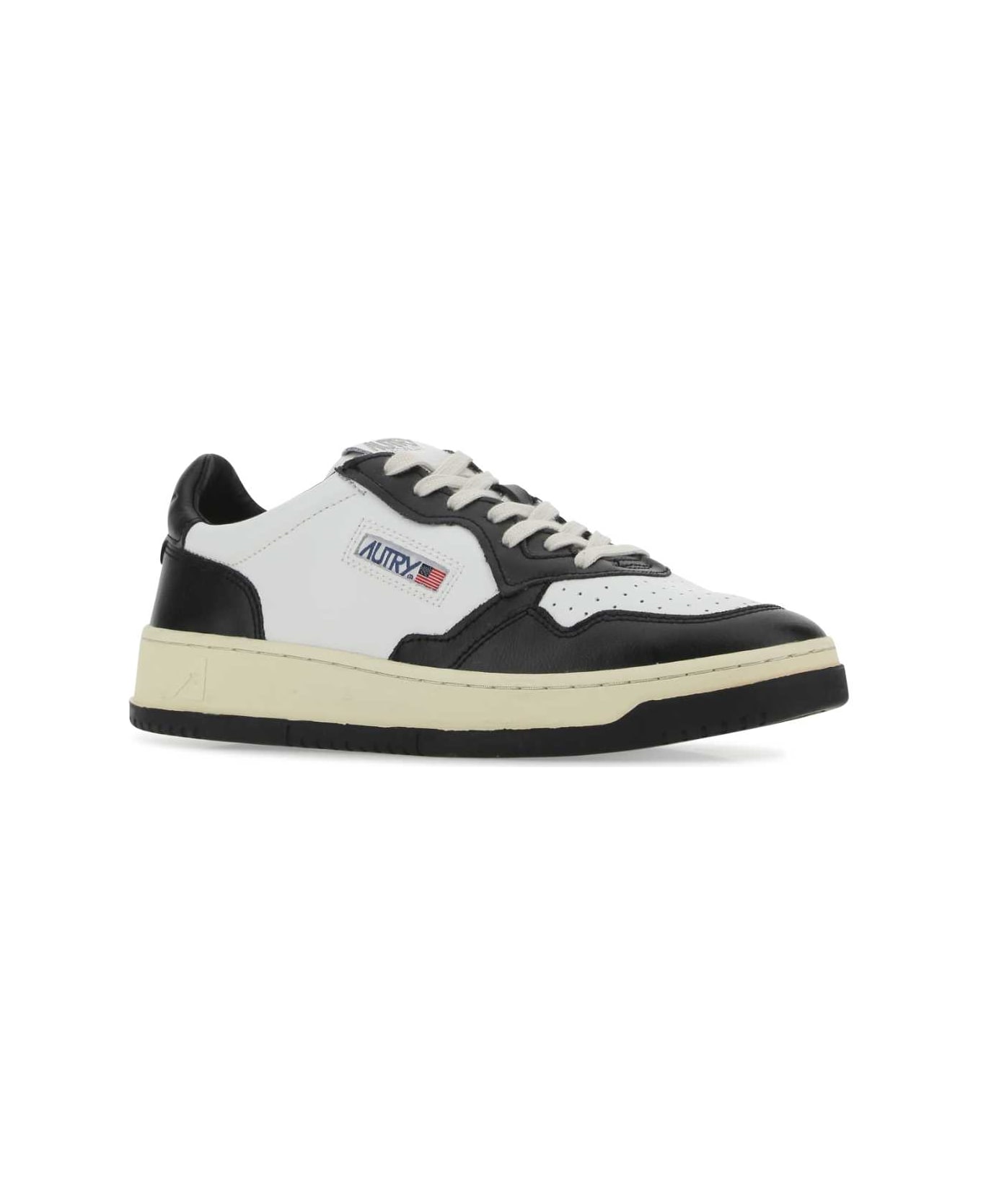 Autry Two-tone Leather Medalist Sneakers - WB01