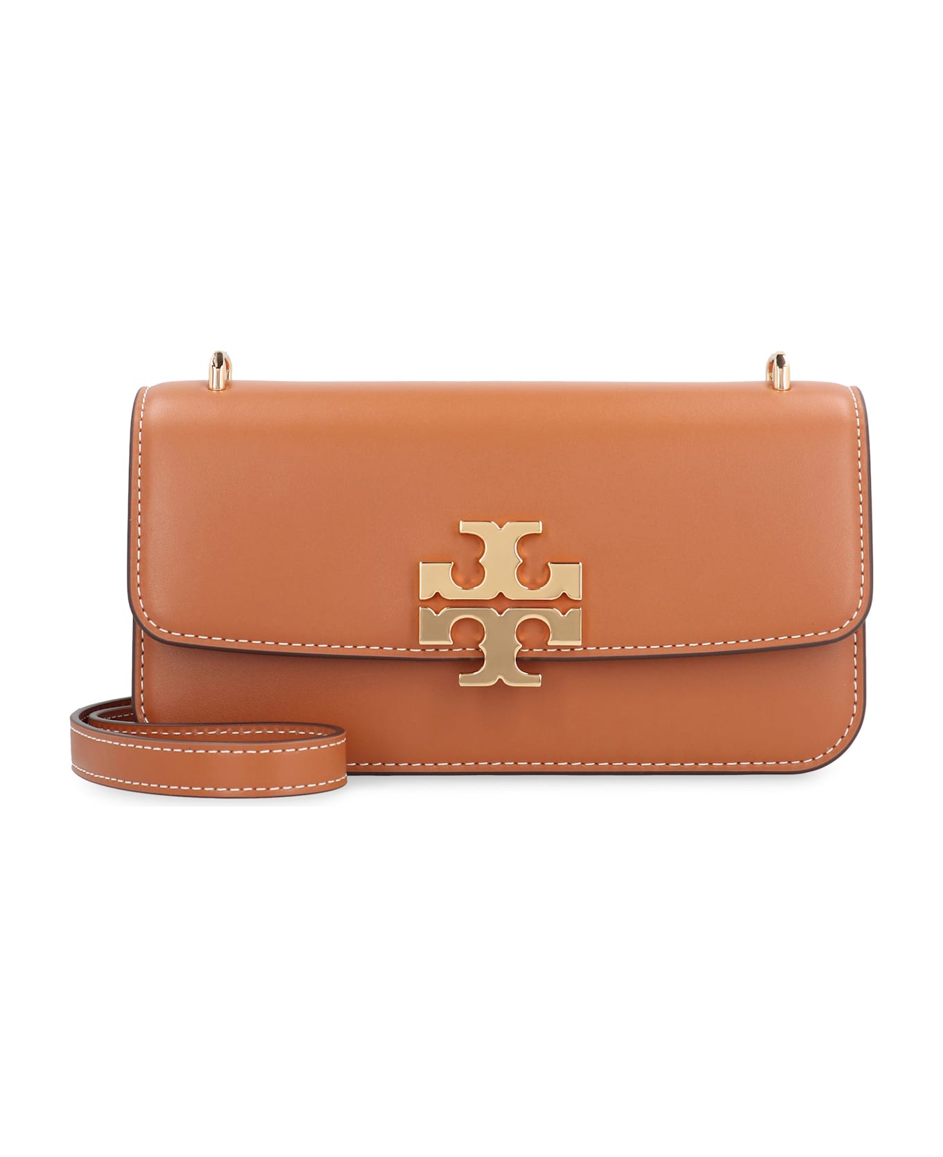 Tory Burch 'eleanor' Small Brown Leather Crossbody Bag - Brown