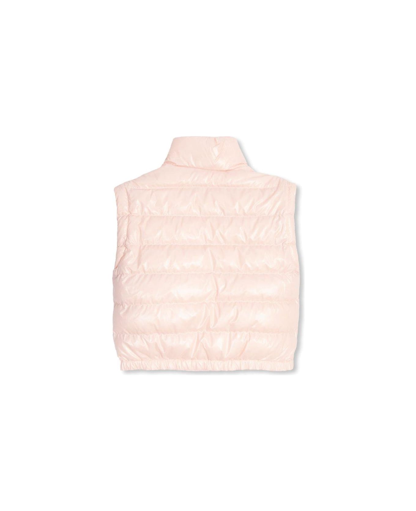 Moncler Detachable Sleeved Quilted Jacket - Pink
