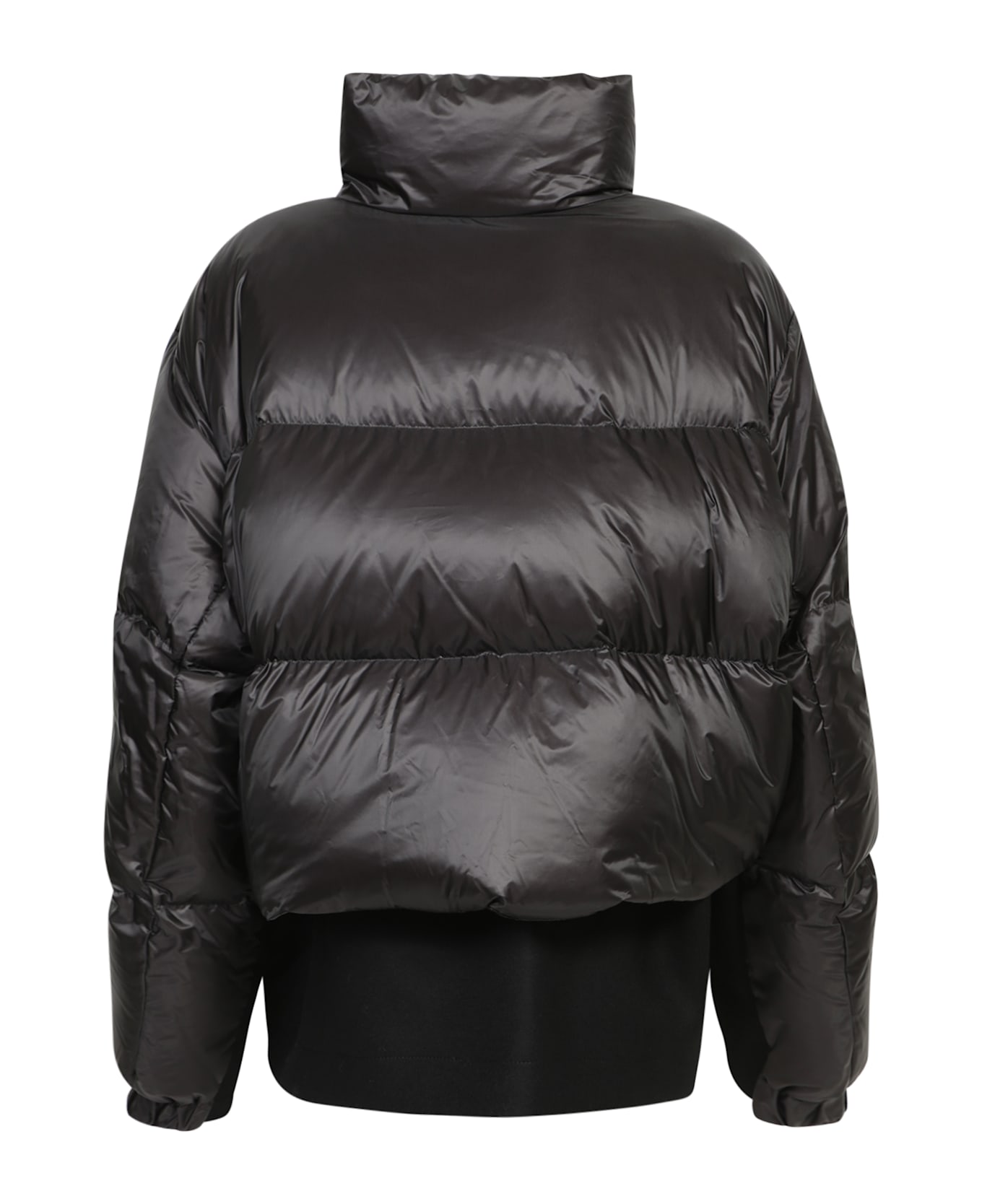 Sacai Black Wool Short Puffer Jacket - Black