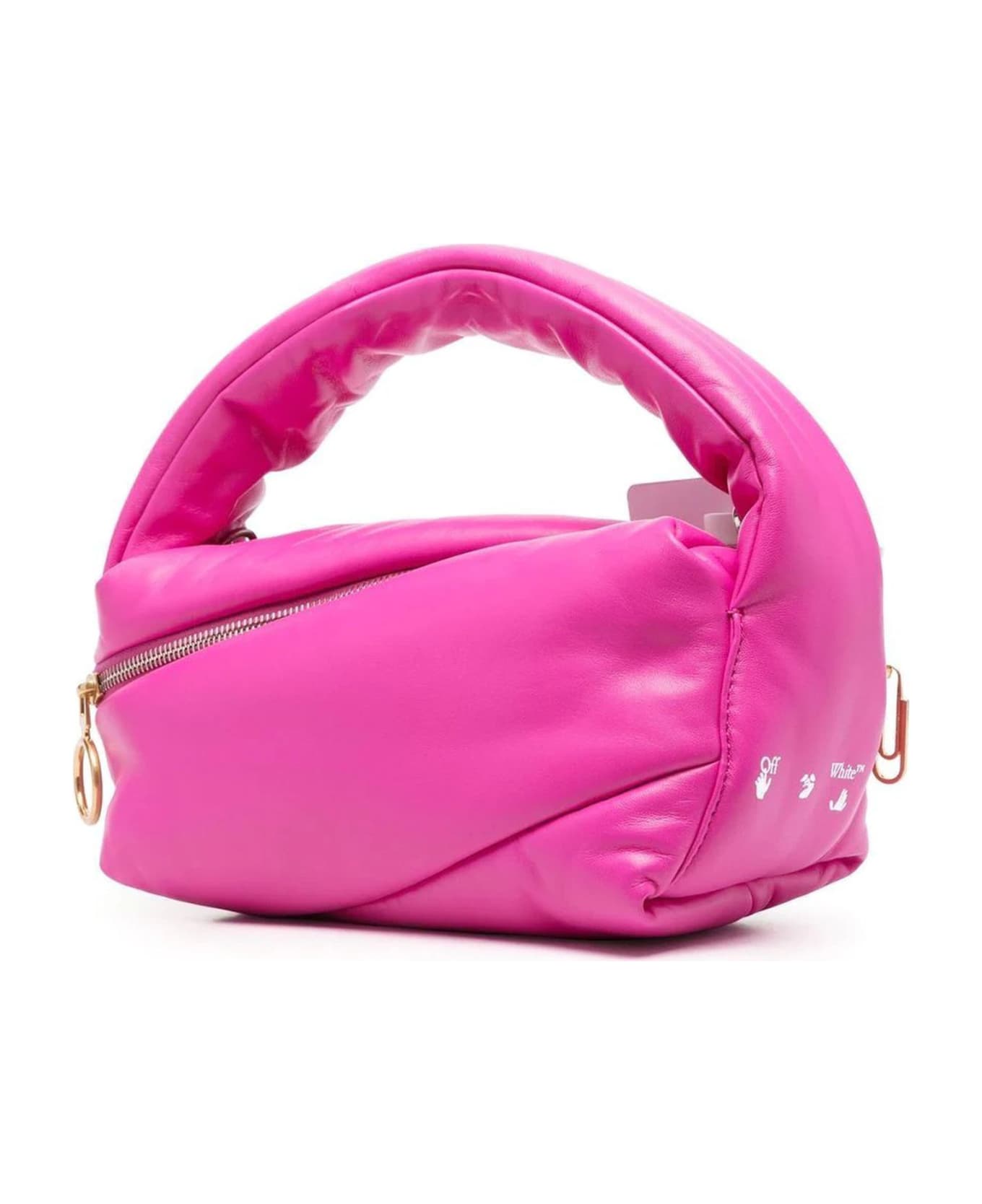 Off-White Pink Leather Pump 24 Handbag - Fuxia