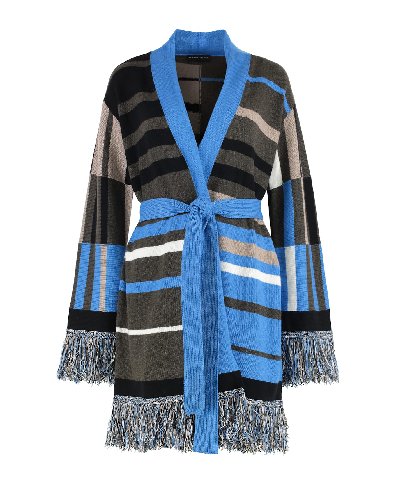 Etro Wool Blend Maxi-cardigan - Multicolor