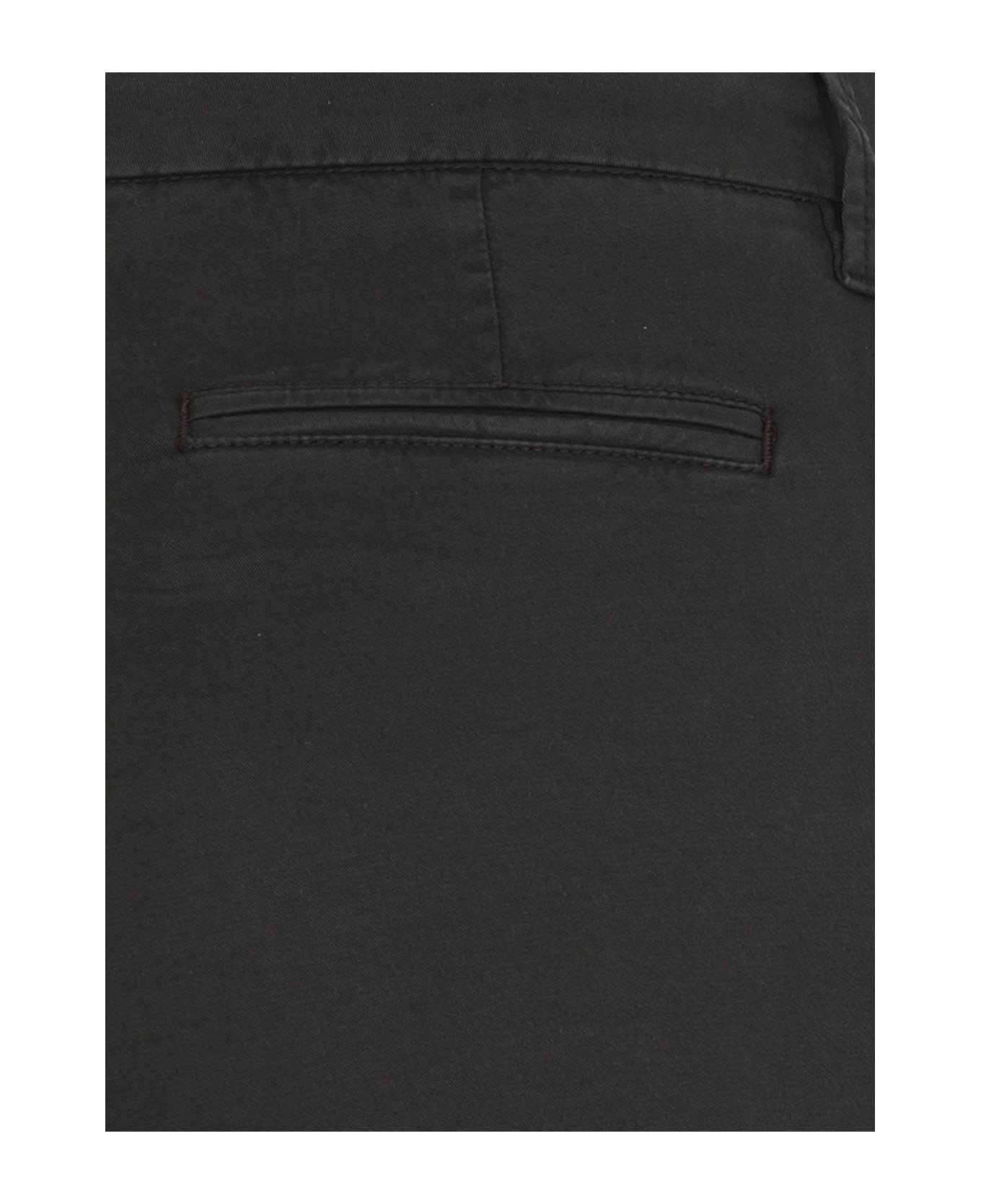 Fay Cotton Blend Pants - Black