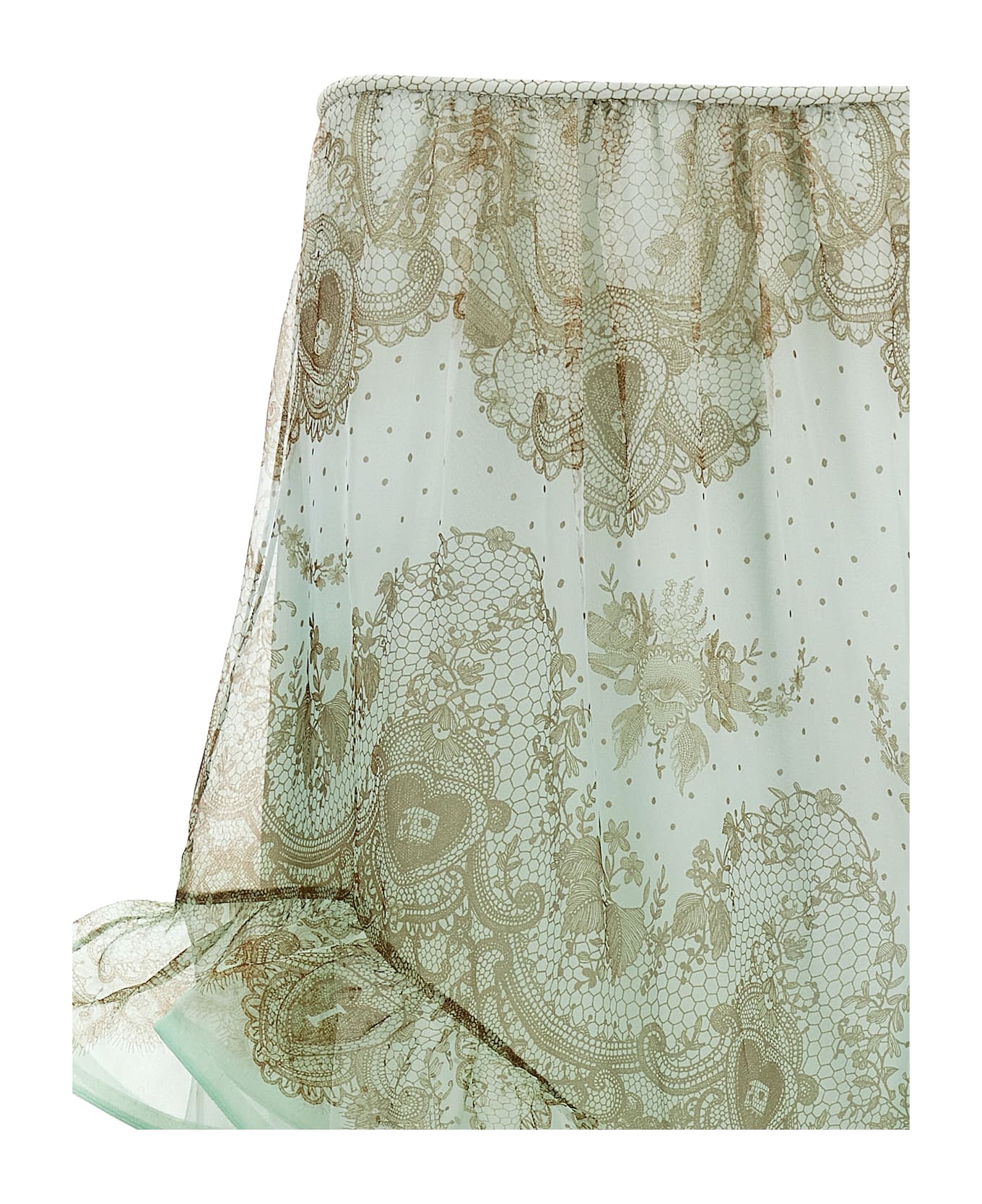 Zimmermann 
crush Flutter Maxi
 Skirt - Green