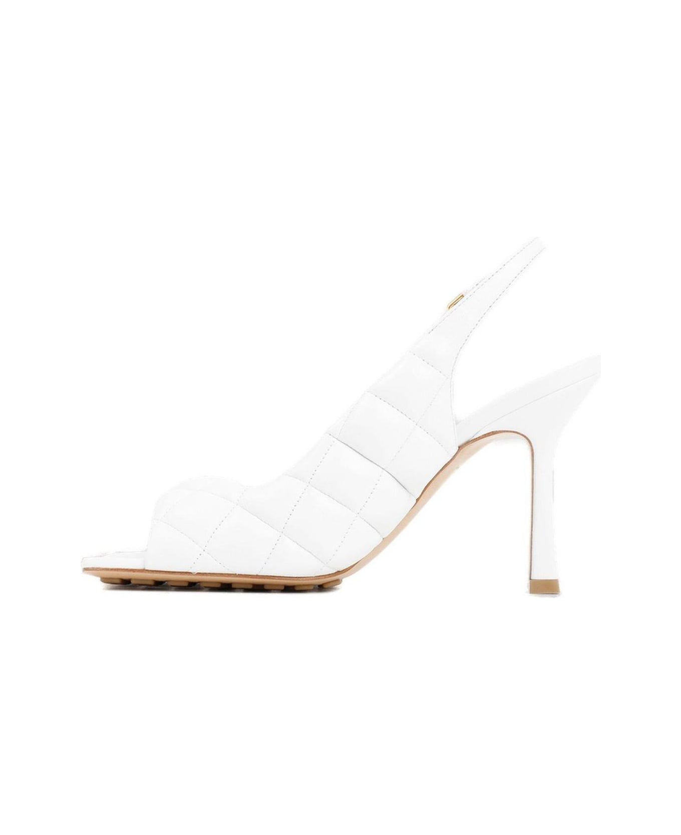 Bottega Veneta Padded Slingback Sandals - WHITE