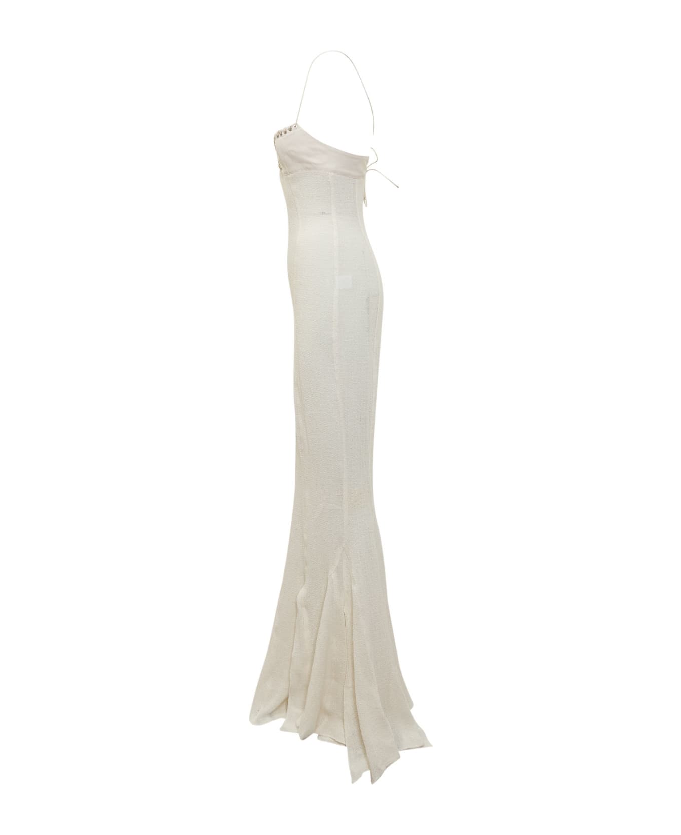 Ludovic de Saint Sernin Long Mermaid Dress - WHITE ワンピース＆ドレス