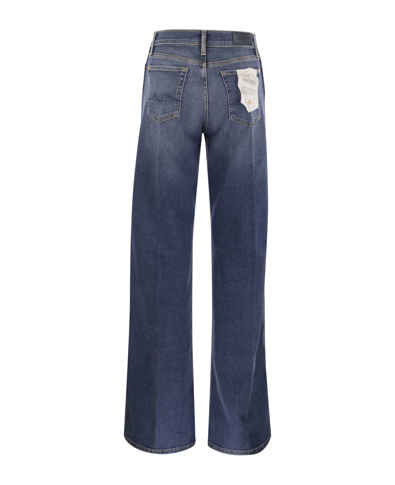 7 For All Mankind Lotta Luxe Vintage - High Waisted Jeans - Blue