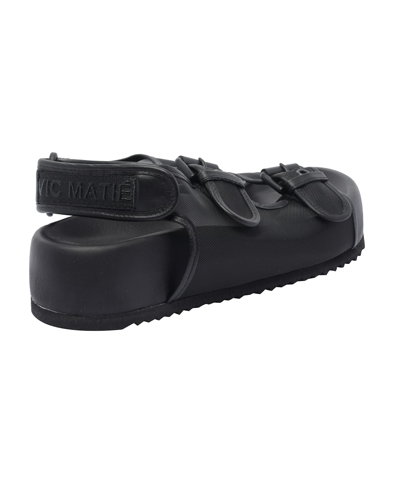 Vic Matié Tulle Sandals - Black