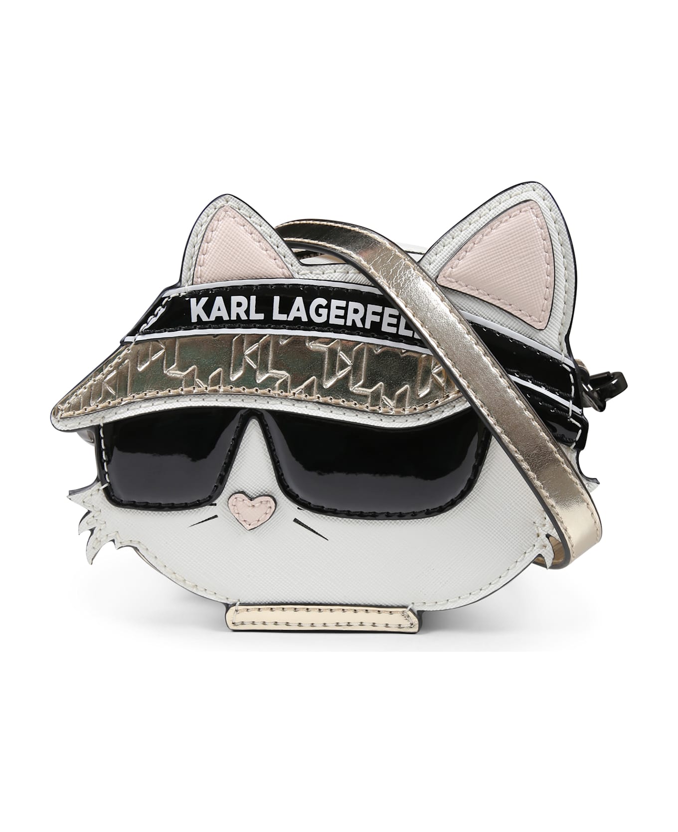 Karl Lagerfeld Kids White Bag For Girl With Choupette - White