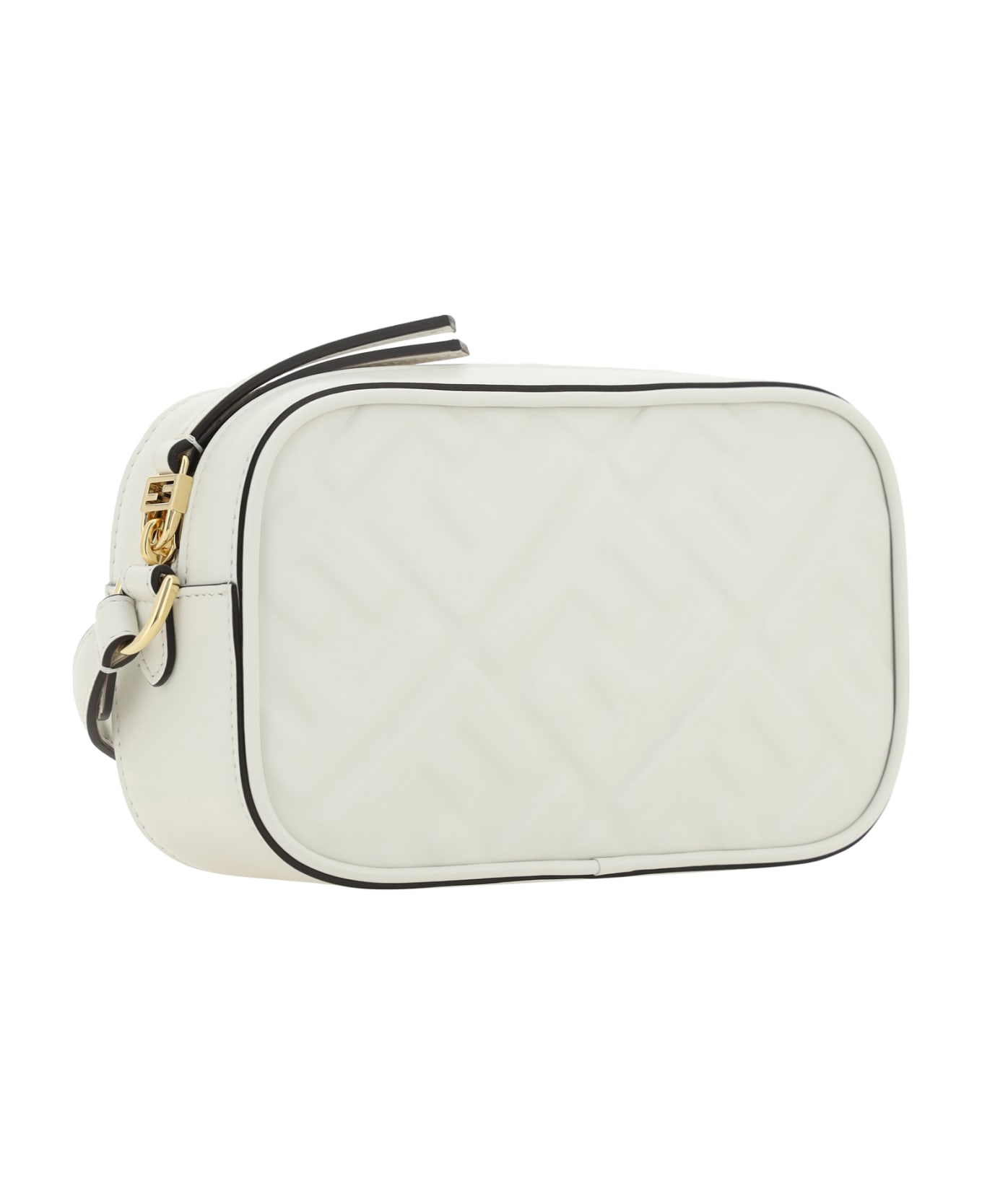 Fendi Camera Case Shoulder Bag - Bianco+oro Soft
