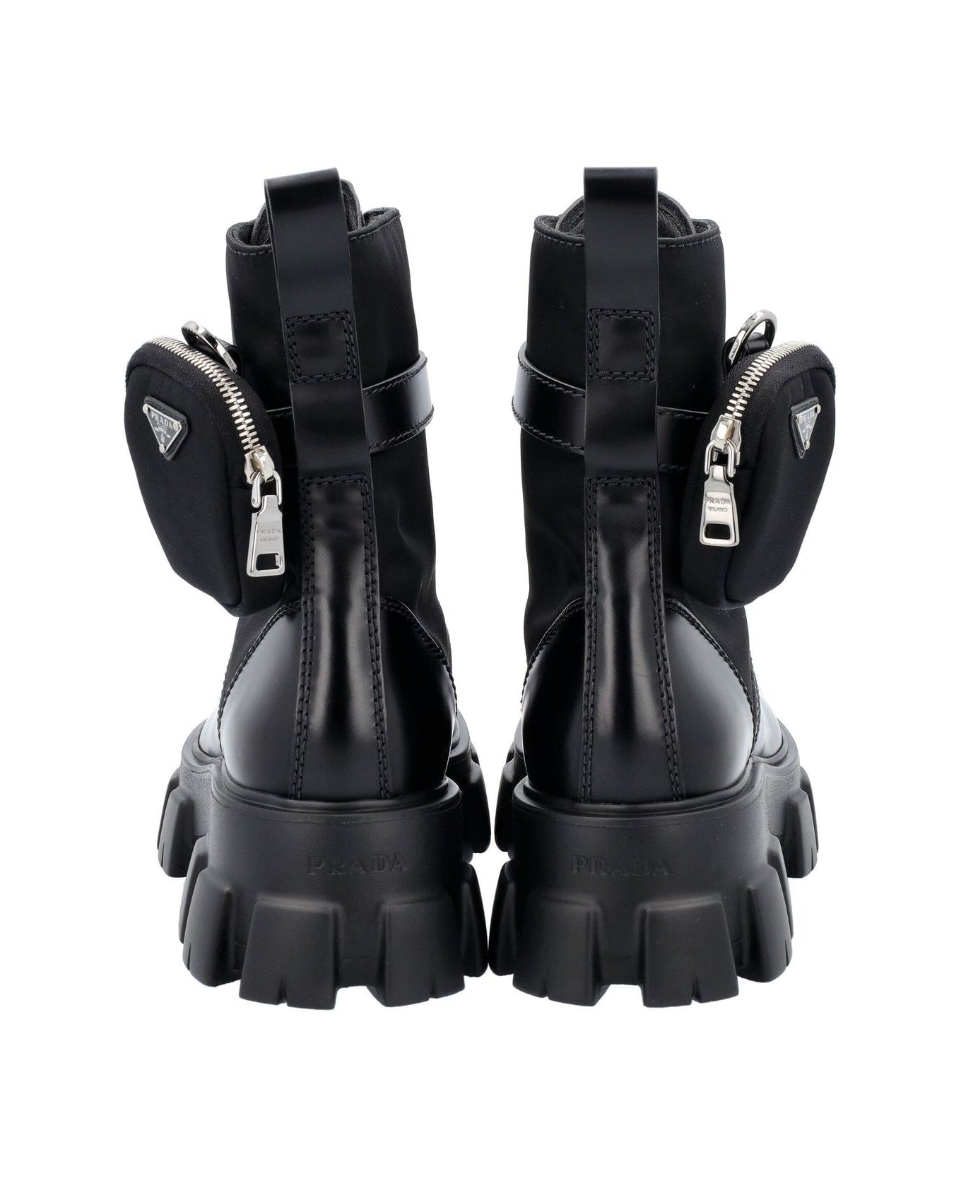 Prada Monolith Combat Boots - Nero ブーツ