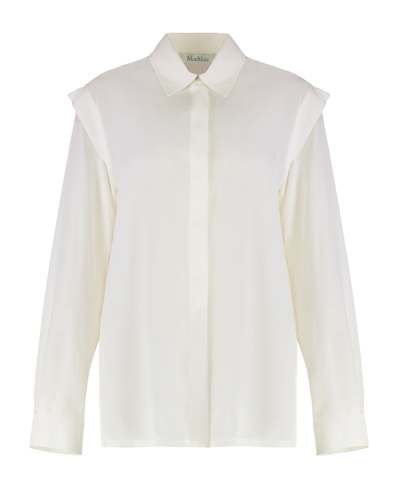 Max Mara Zirlo Silk Shirt - White