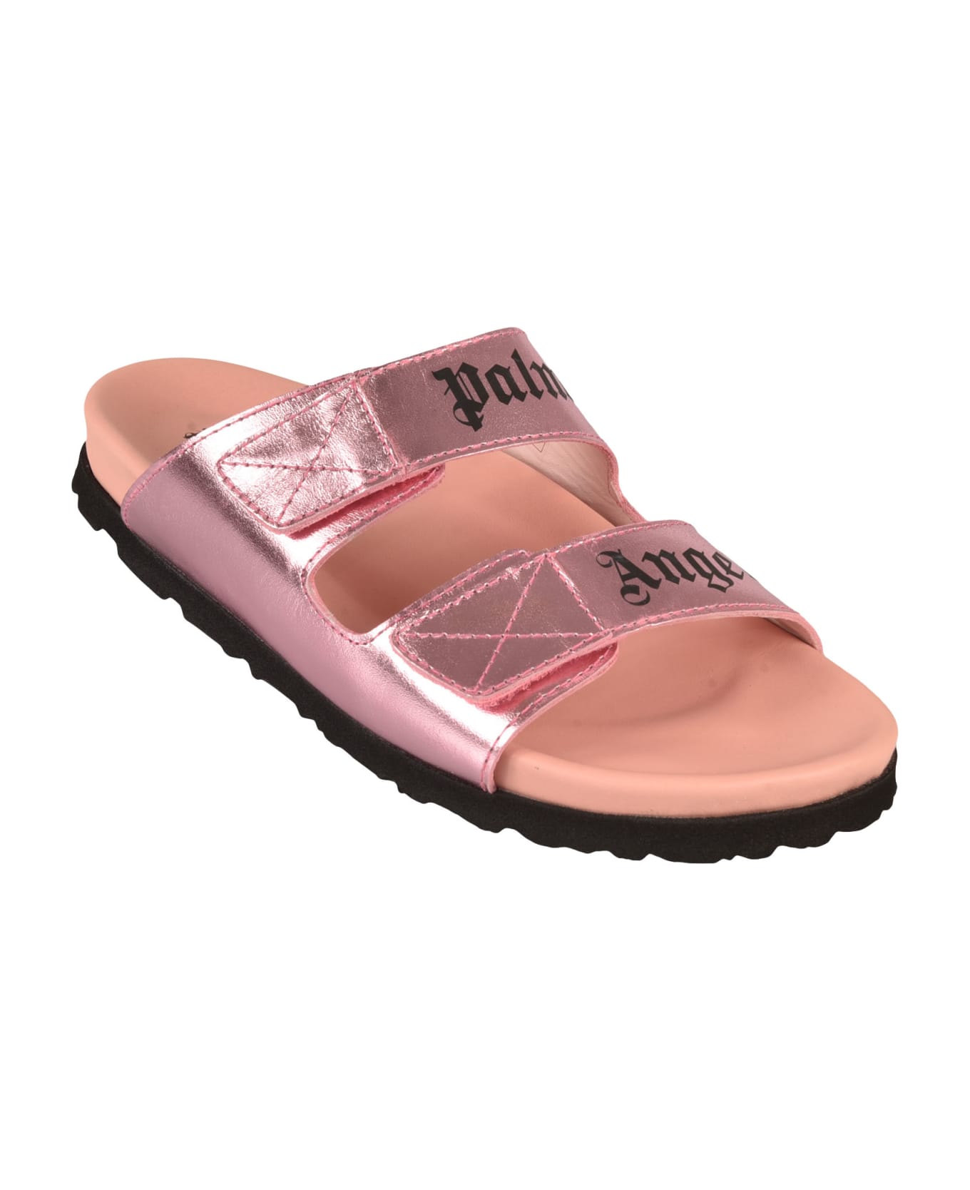 Palm Angels Logo Double-strap Sandals - Pink
