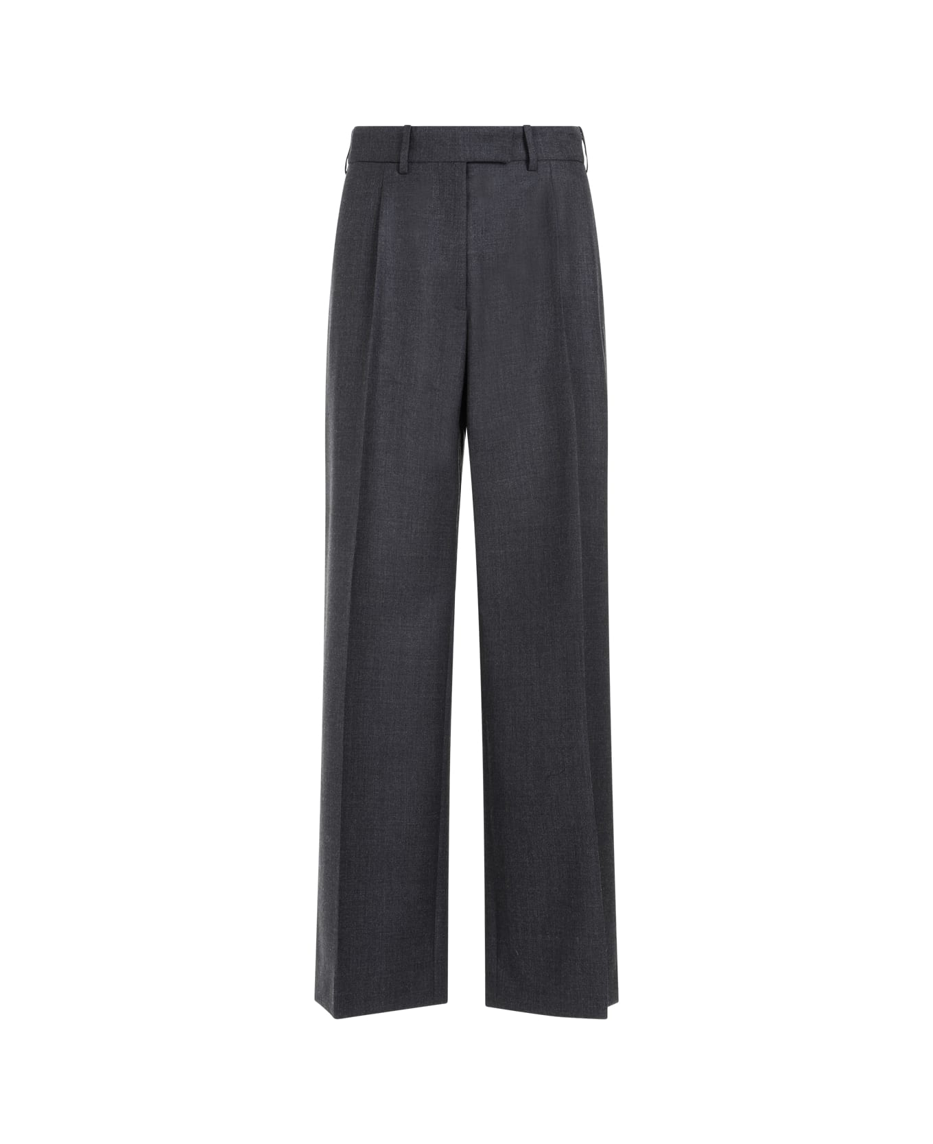 The Row Roan Wool Pants - Chm Charcoal Melange ボトムス