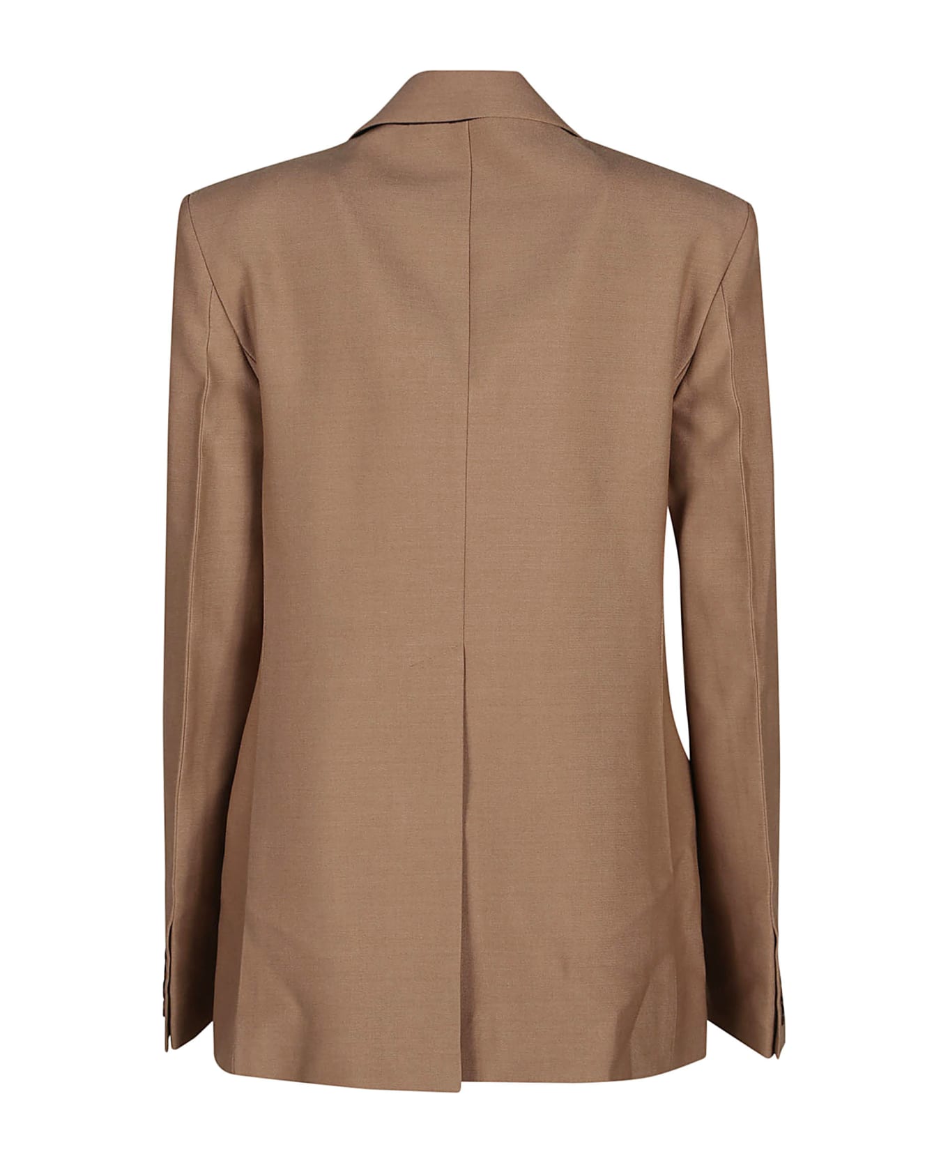 Victoria Beckham Asymetric Double Layer Jacket - Fawn