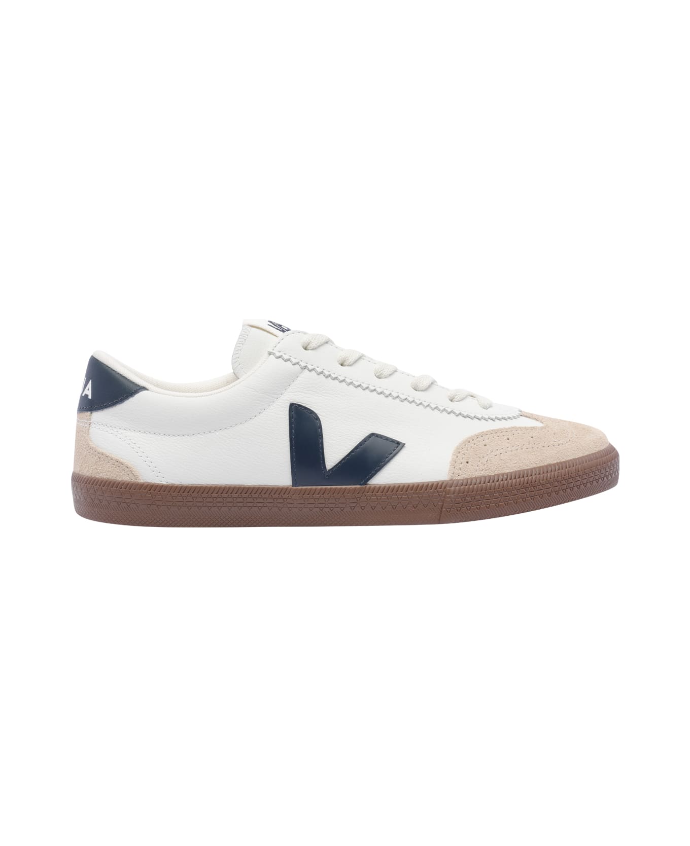 Veja Volley Leather Sneakers - WHITE
