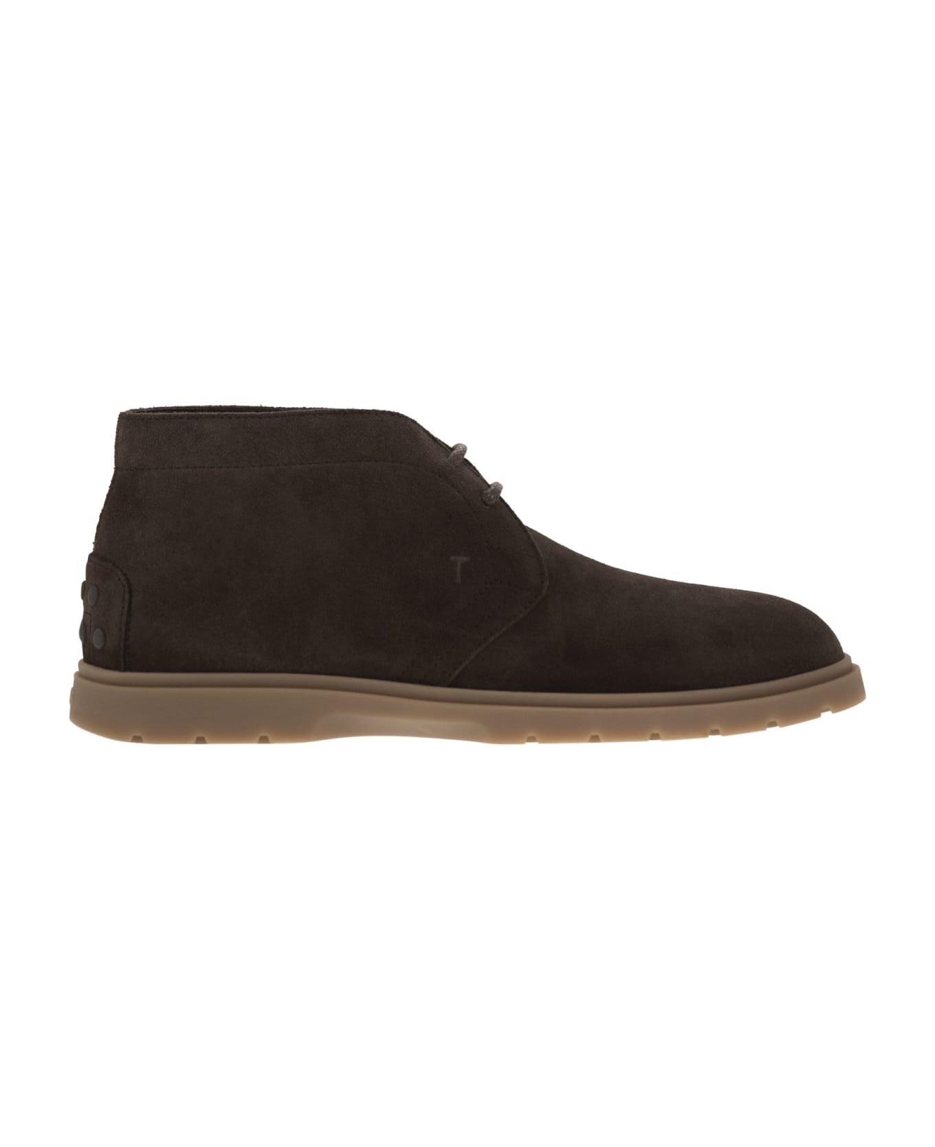 Tod's Suede Leather Boots - Dark Brown