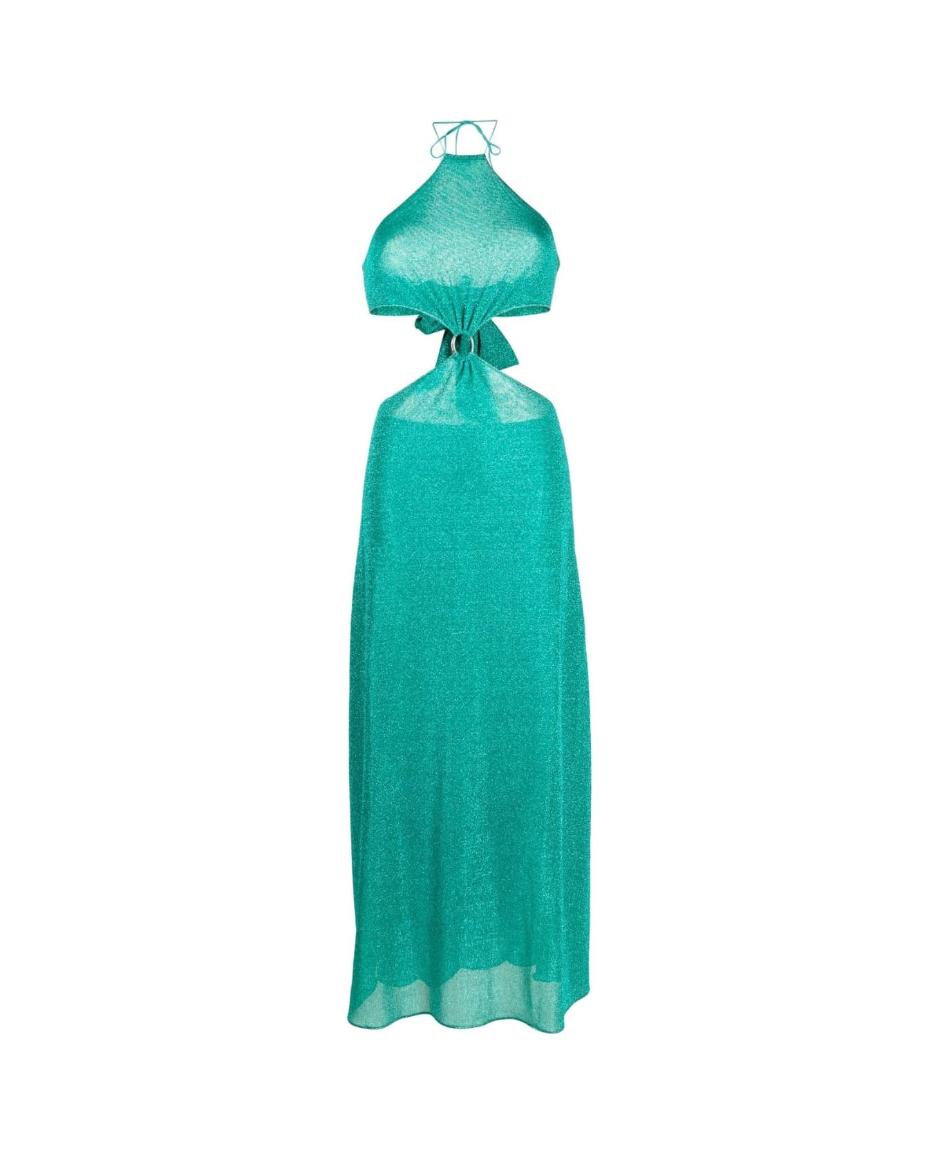 Oseree Lumiere O Gem Cut Out Dress - Aquamarine