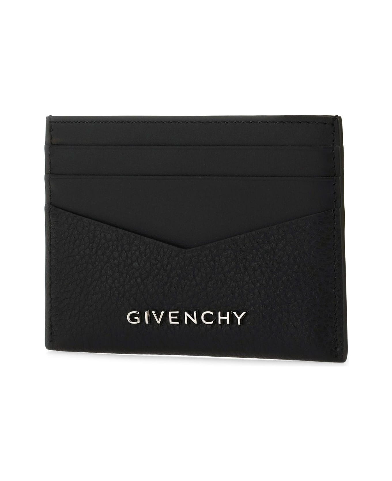 Givenchy Black Leather Card Holder - Black