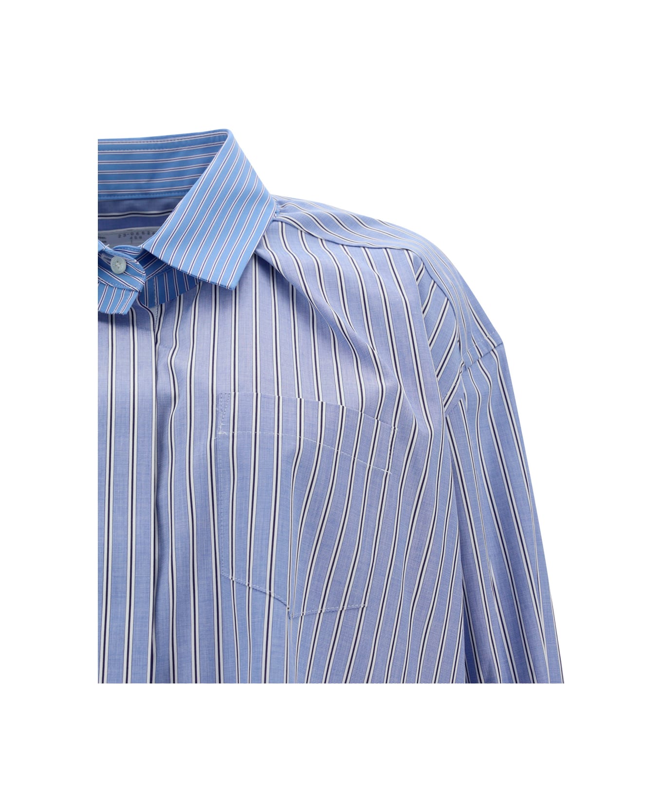 Sacai Thomas Mason Shirt - L.blue Stripe