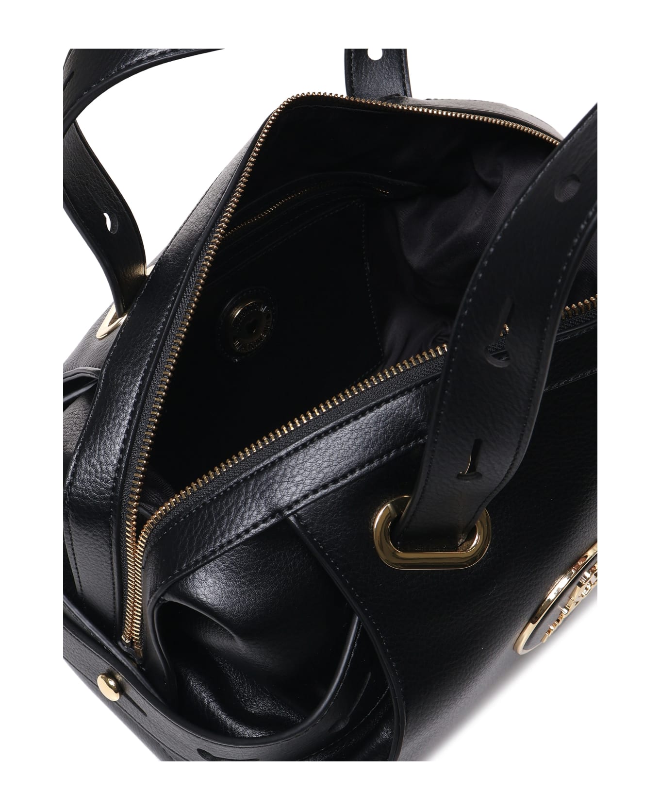 Love Moschino Hand Bag In Smooth Leather - Black