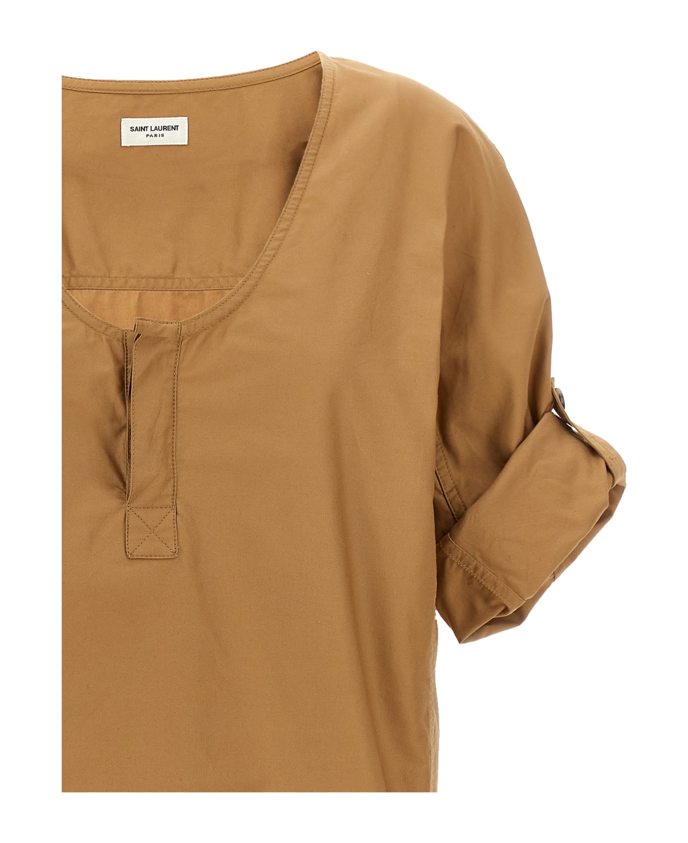 Saint Laurent Twill Blouse - Beige シャツ