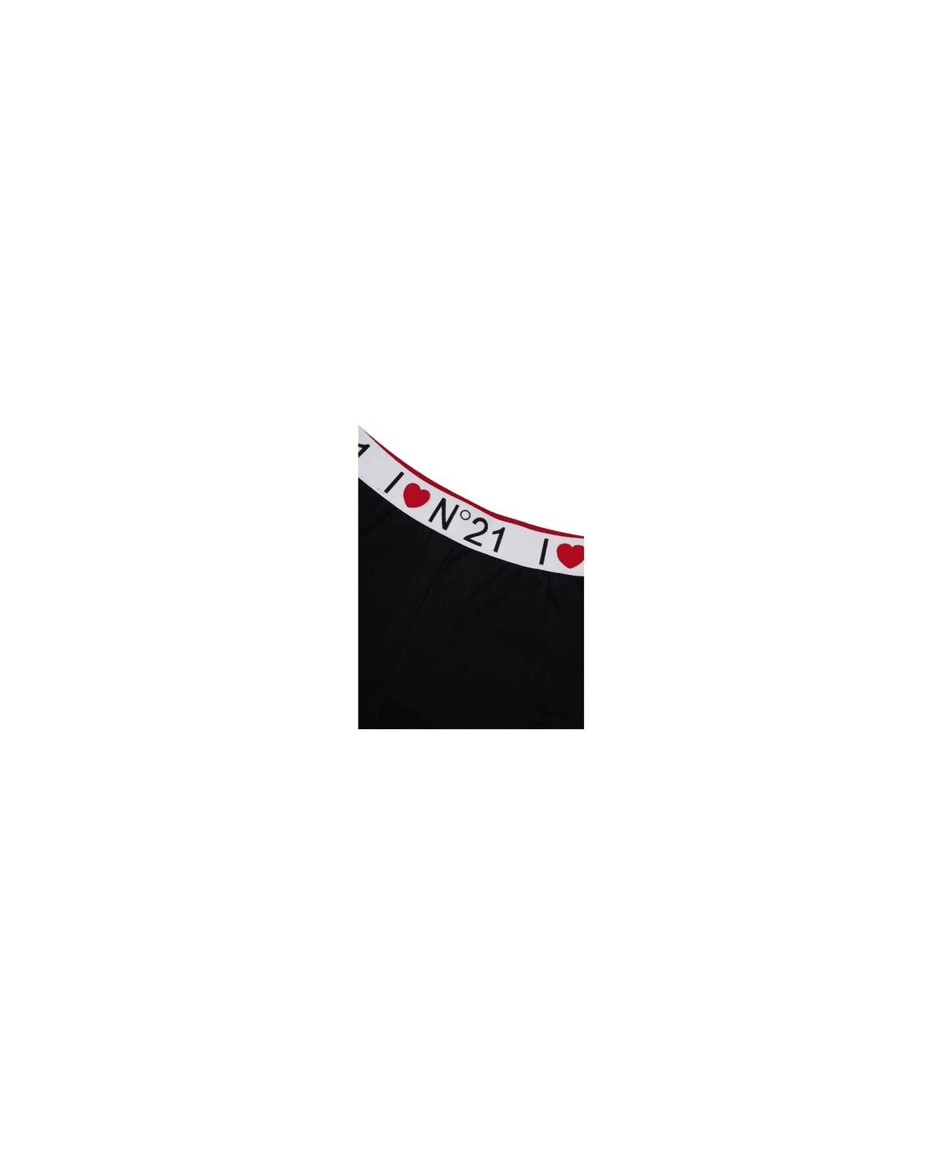 N.21 Shorts Con Logo - Black