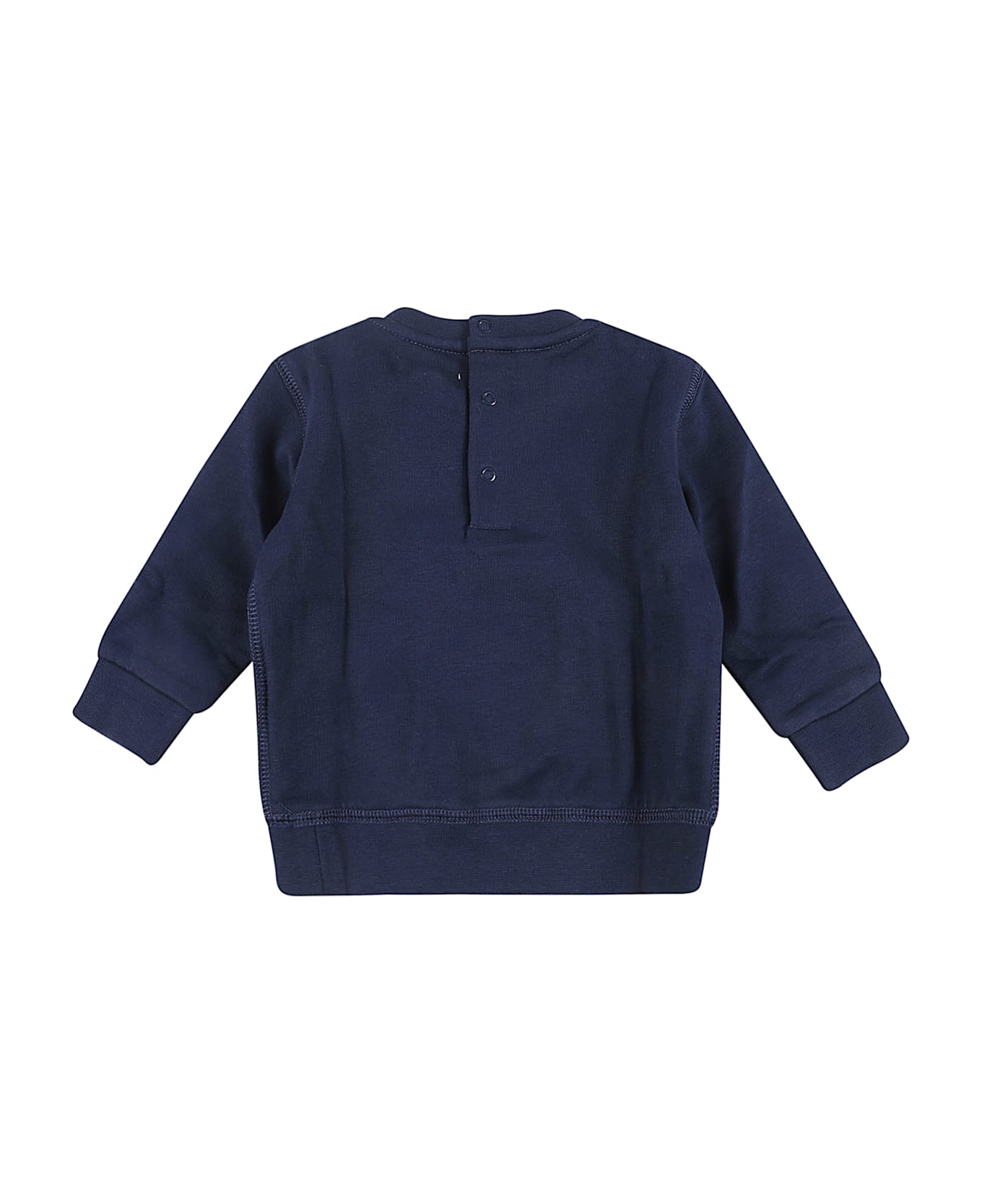 Ralph Lauren Ls Bear Cn-knit Shirts-sweatshirt - Refined Navy W Boy Bear