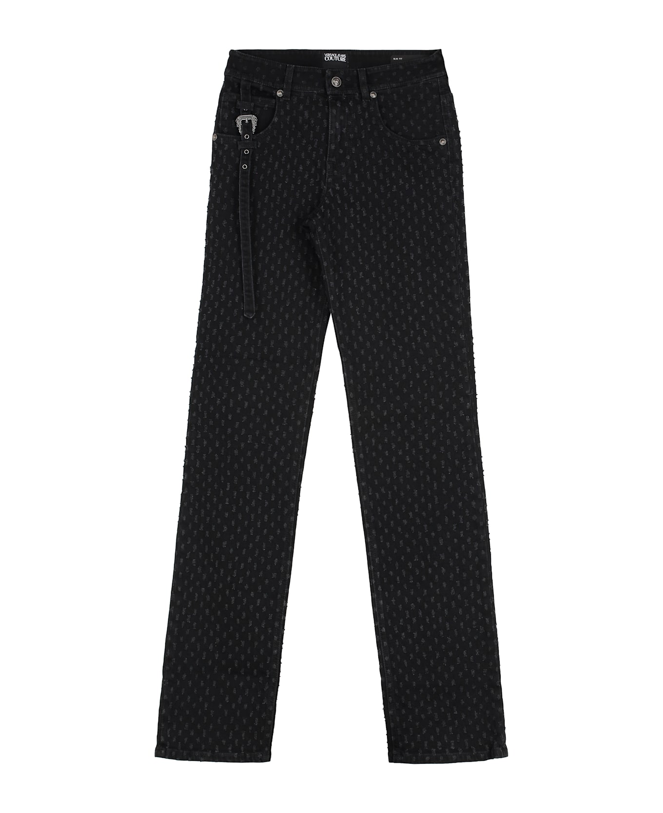 Versace Jeans Couture High-rise Slim Fit Jeans - black