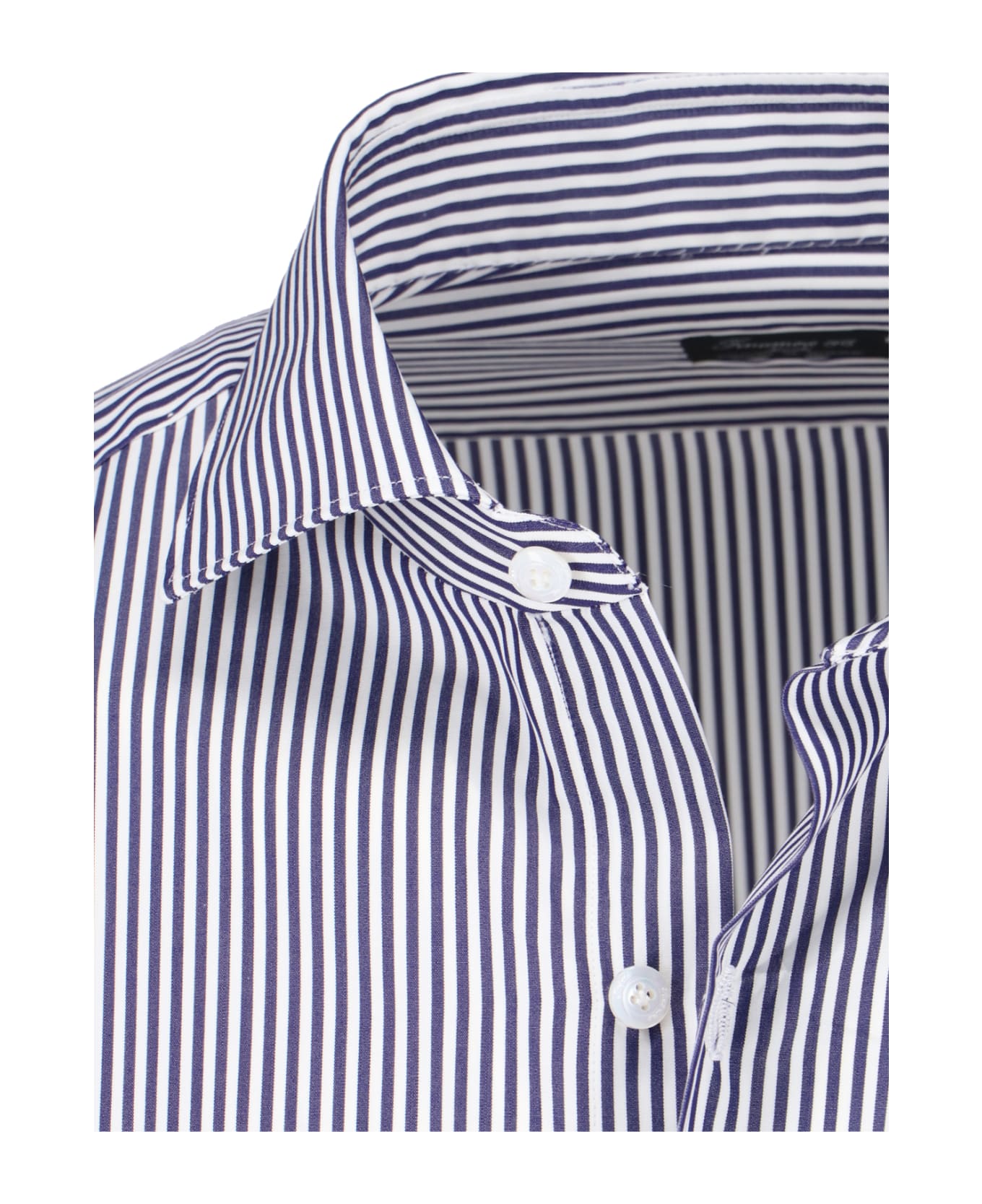 Finamore Striped Shirt - Blue