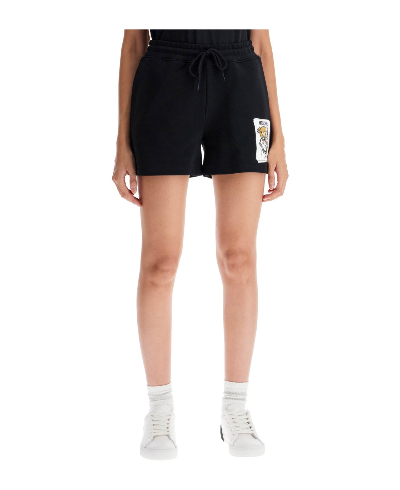 Moschino Teddy Bear Sports Shorts - MULTI BLACK (Black)