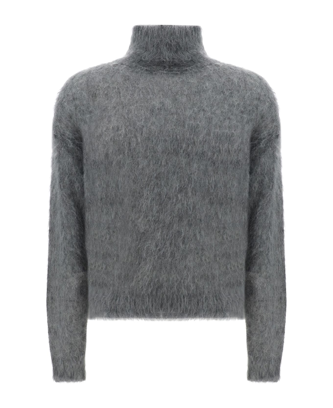 Saint Laurent Turtleneck Sweater - Gris Chine