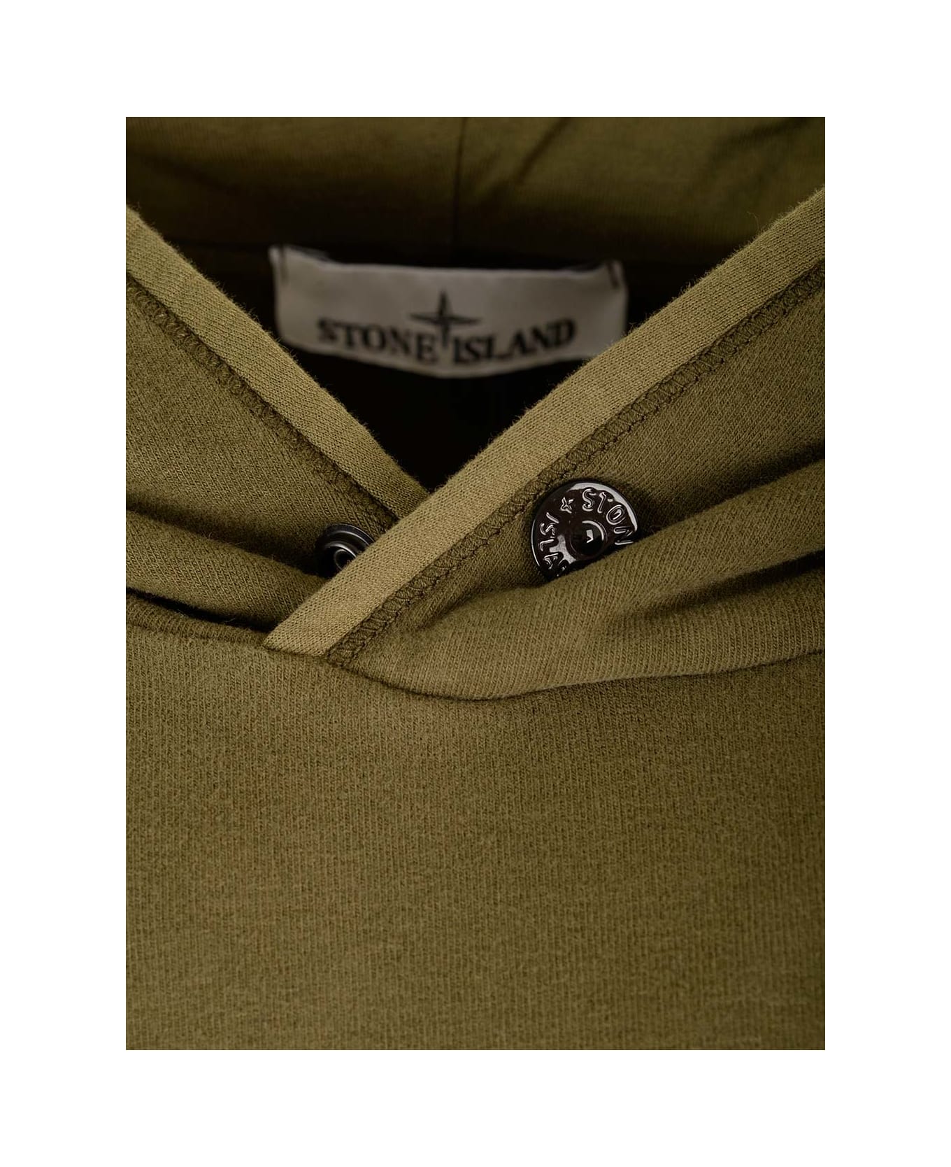 Stone Island Hooded Sweatshirt - Olive