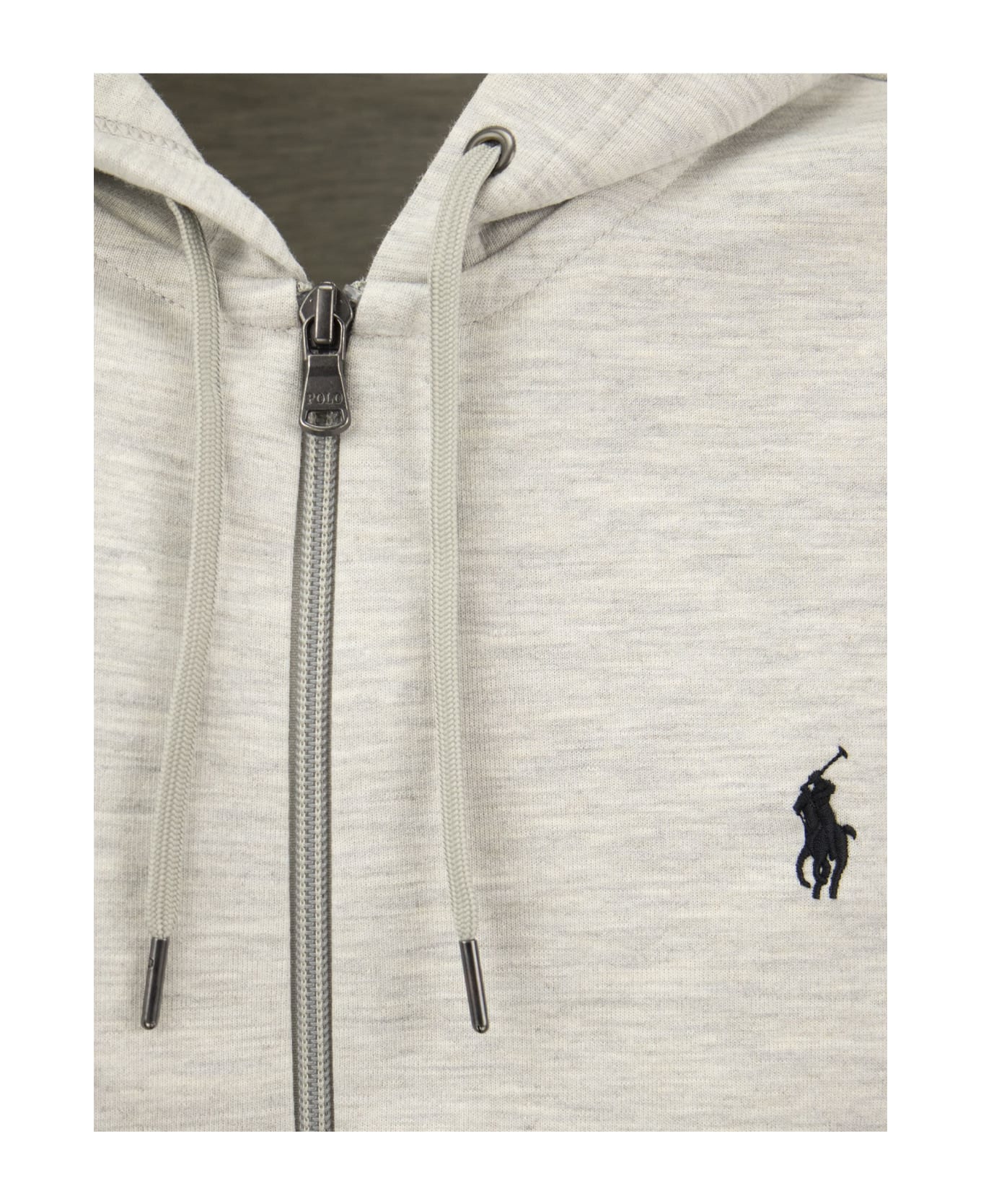 Polo Ralph Lauren Double Knit Hoodie Sweatshirt - Grey ニットウェア