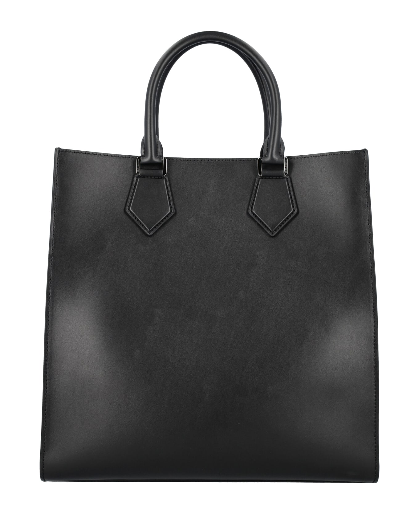 Dolce & Gabbana Raised Logo Tote Bag - BLACK