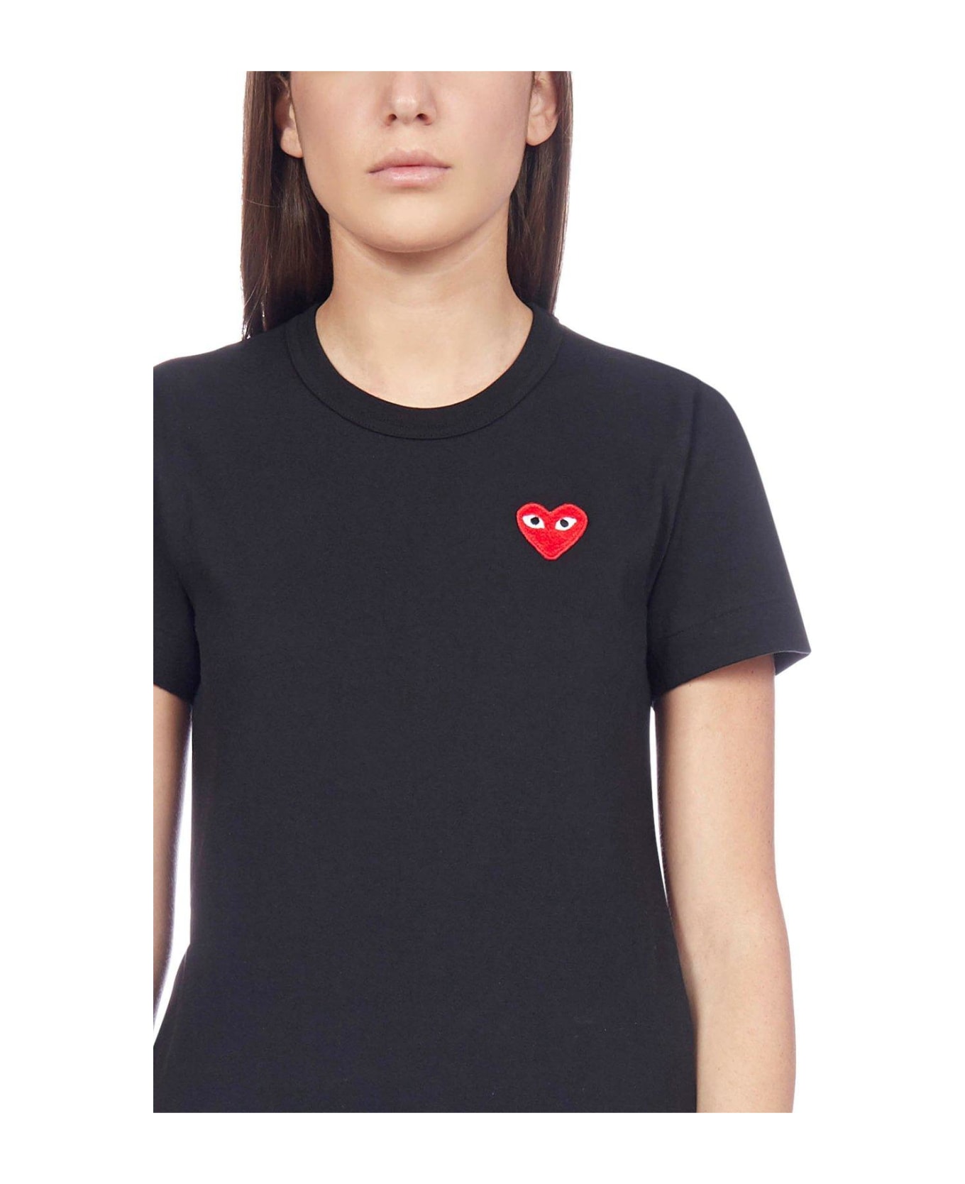 Comme des Garçons Play Crewneck T-shirt - Black Tシャツ