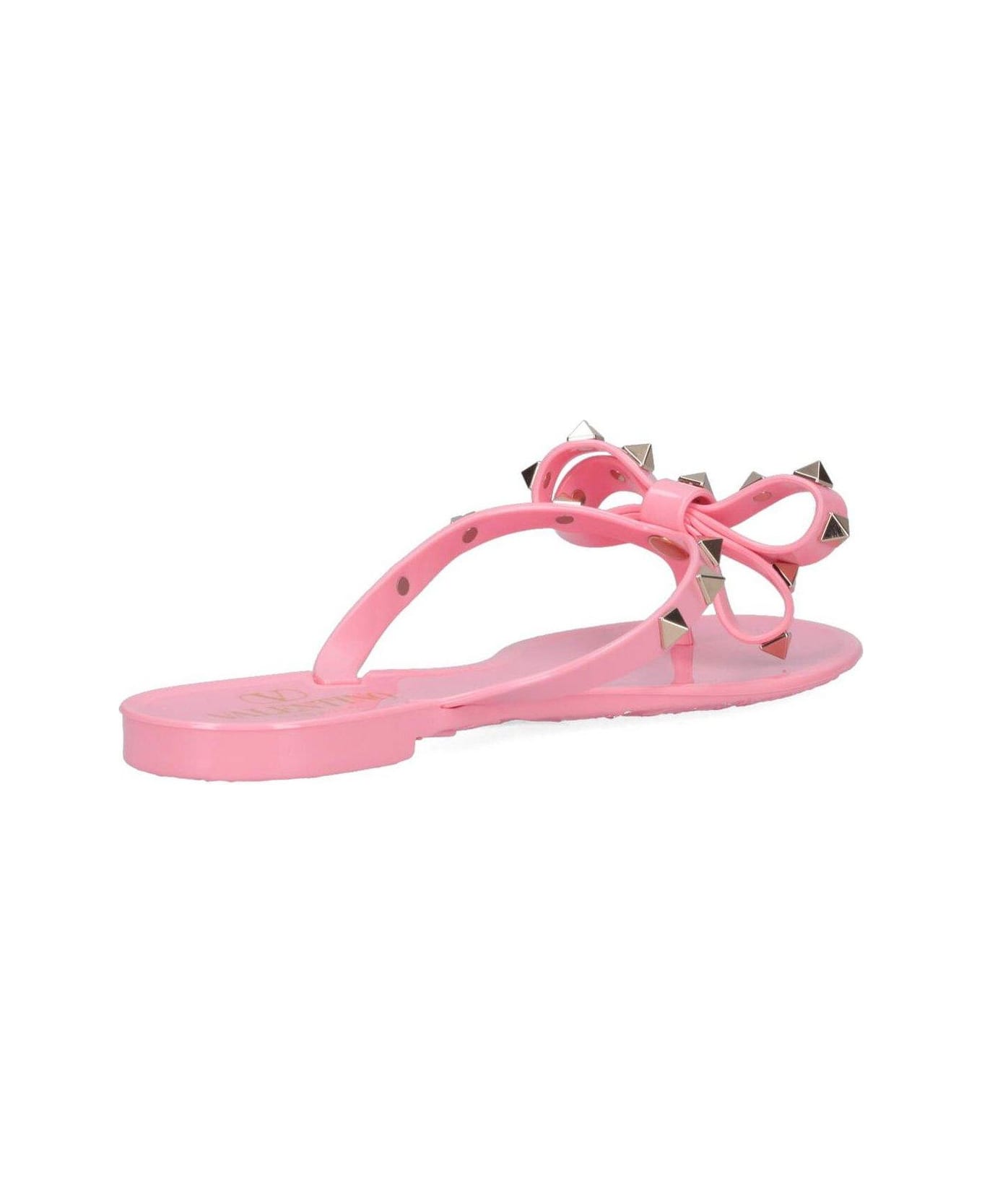 Valentino Garavani Garavani Rockstud Thong Sandals - Pink