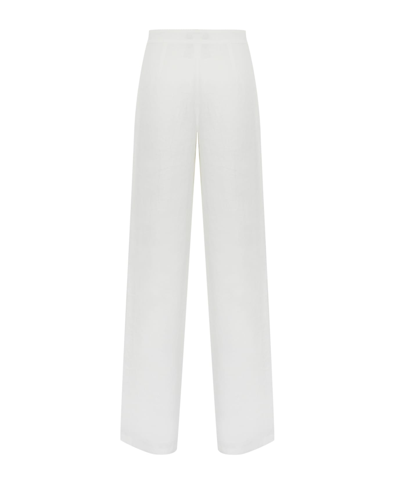 Max Mara Studio Garibo Linen Trousers - BIANCO