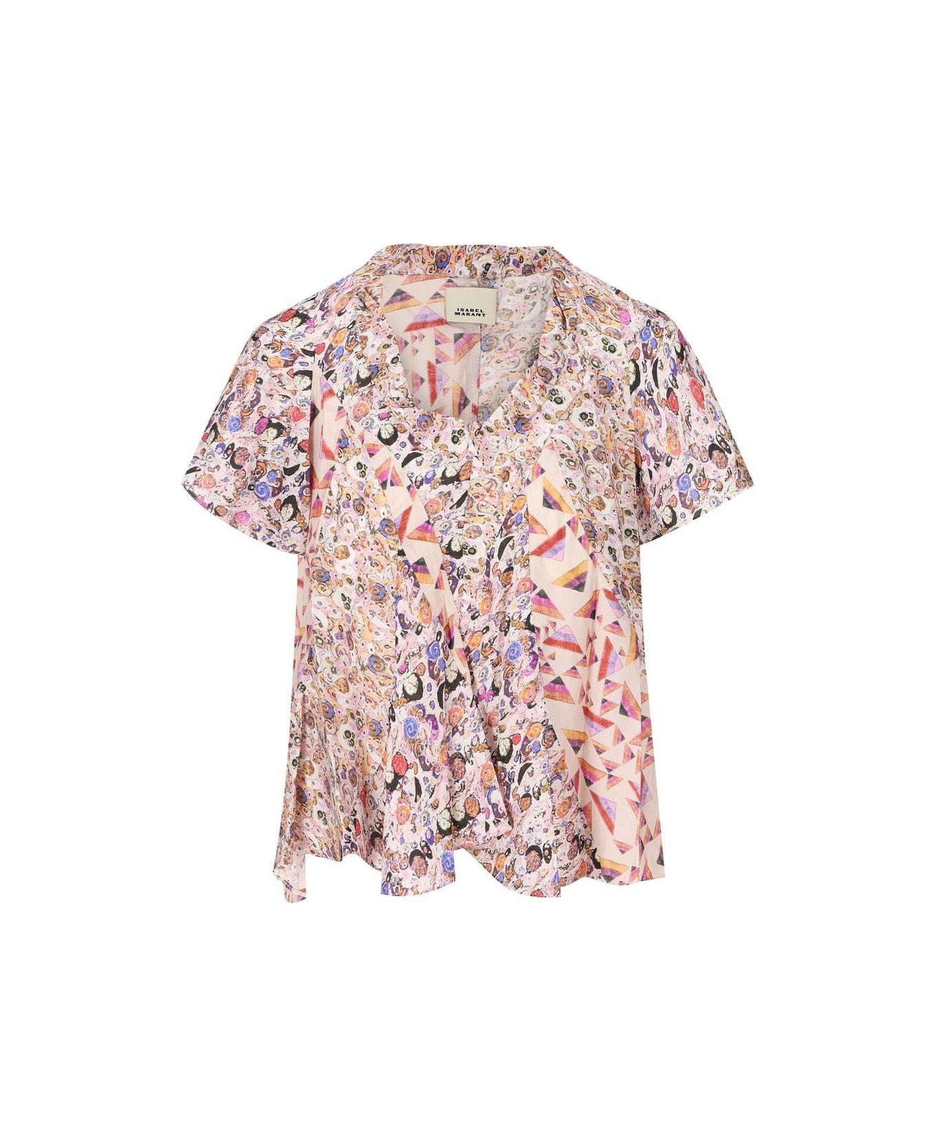 Isabel Marant All-over Print Shirts - Beige トップス