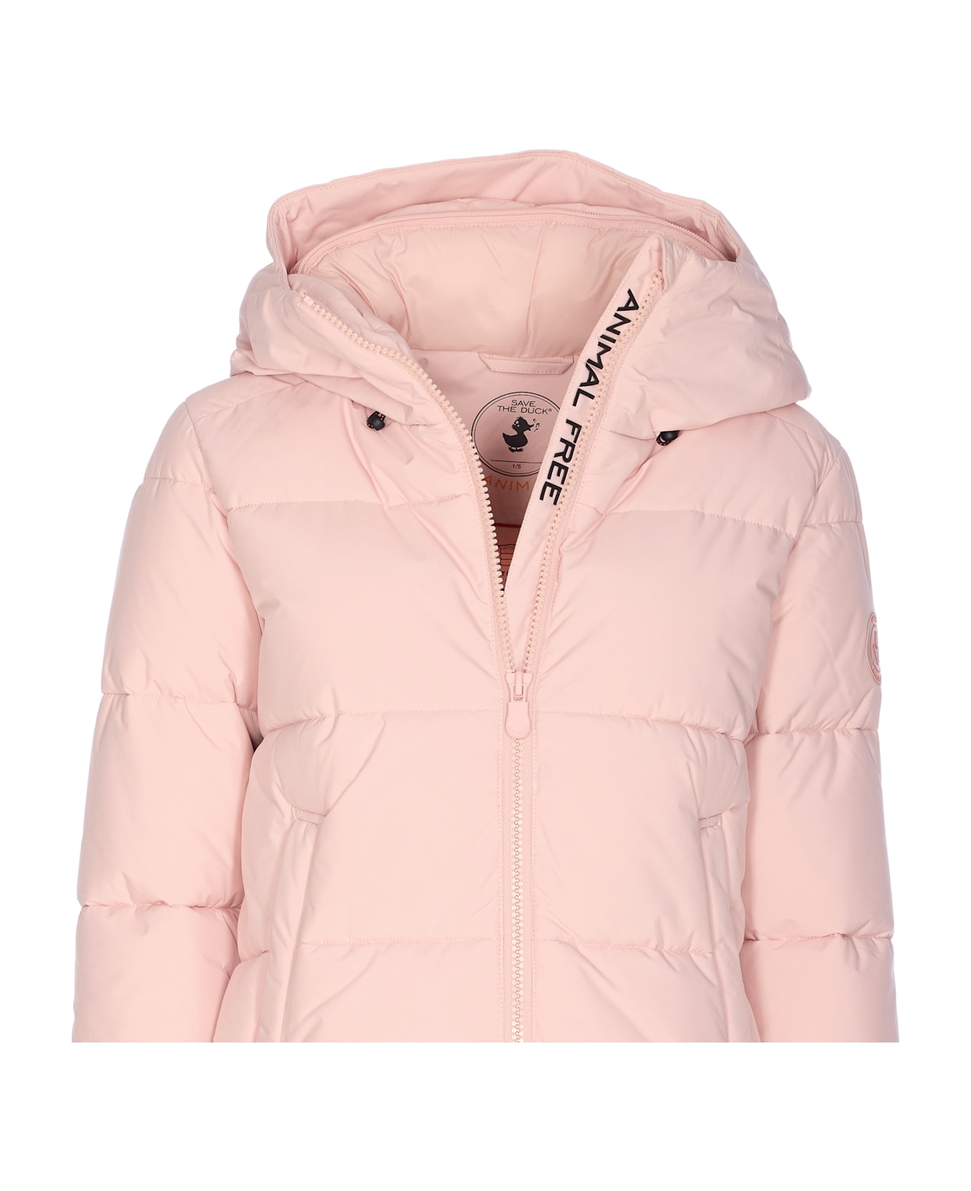 Save the Duck Long Down Jacket - Pink