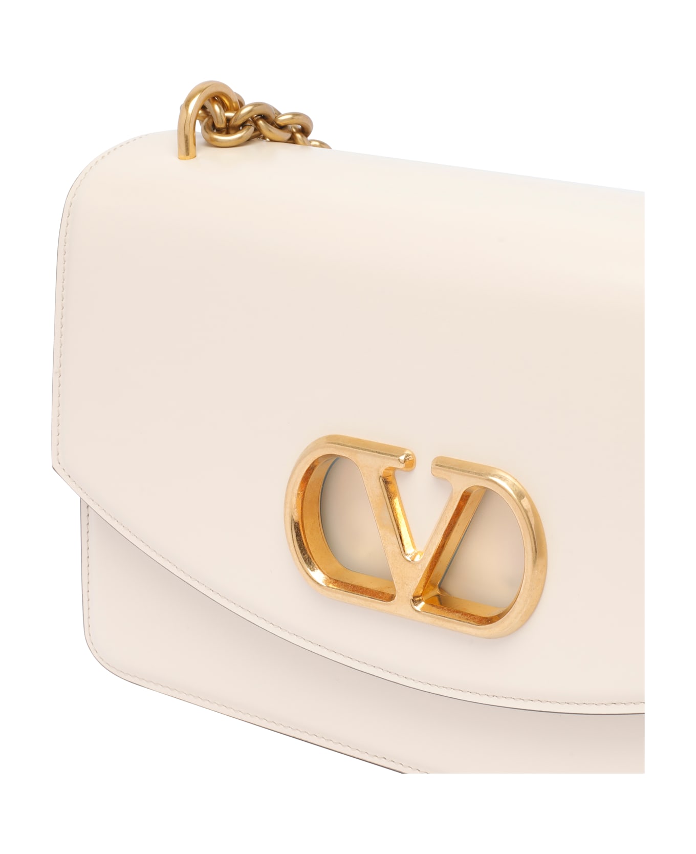 Valentino Garavani Vain Shoulder Bag - White
