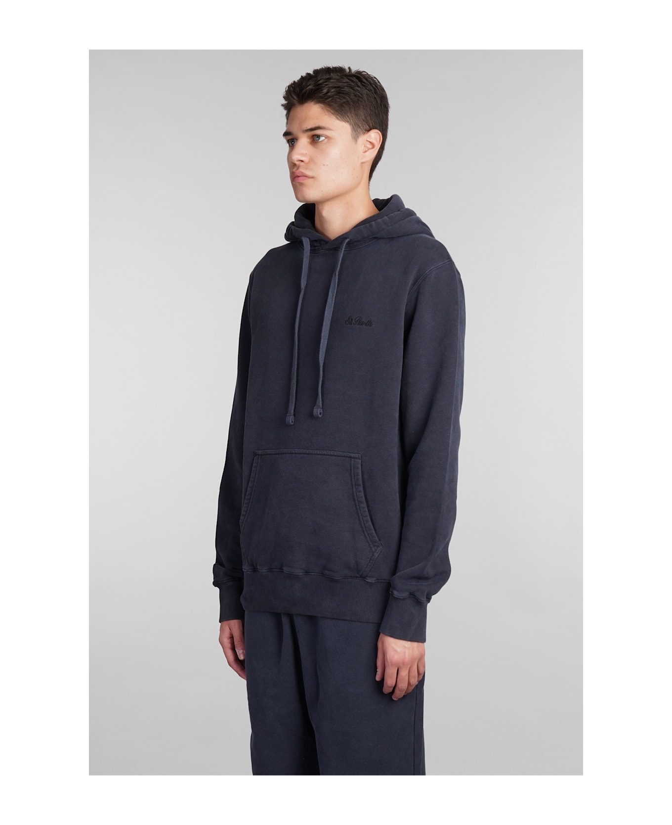 MC2 Saint Barth Tribeca Sweatshirt In Black Cotton - black