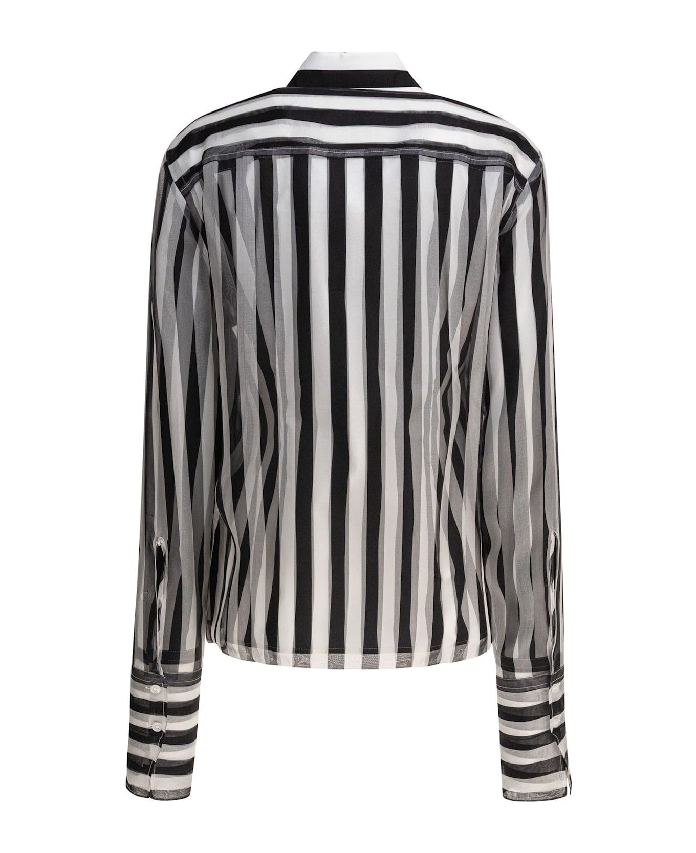 SportMax Sumero Striped Button-up Shirt - Nero