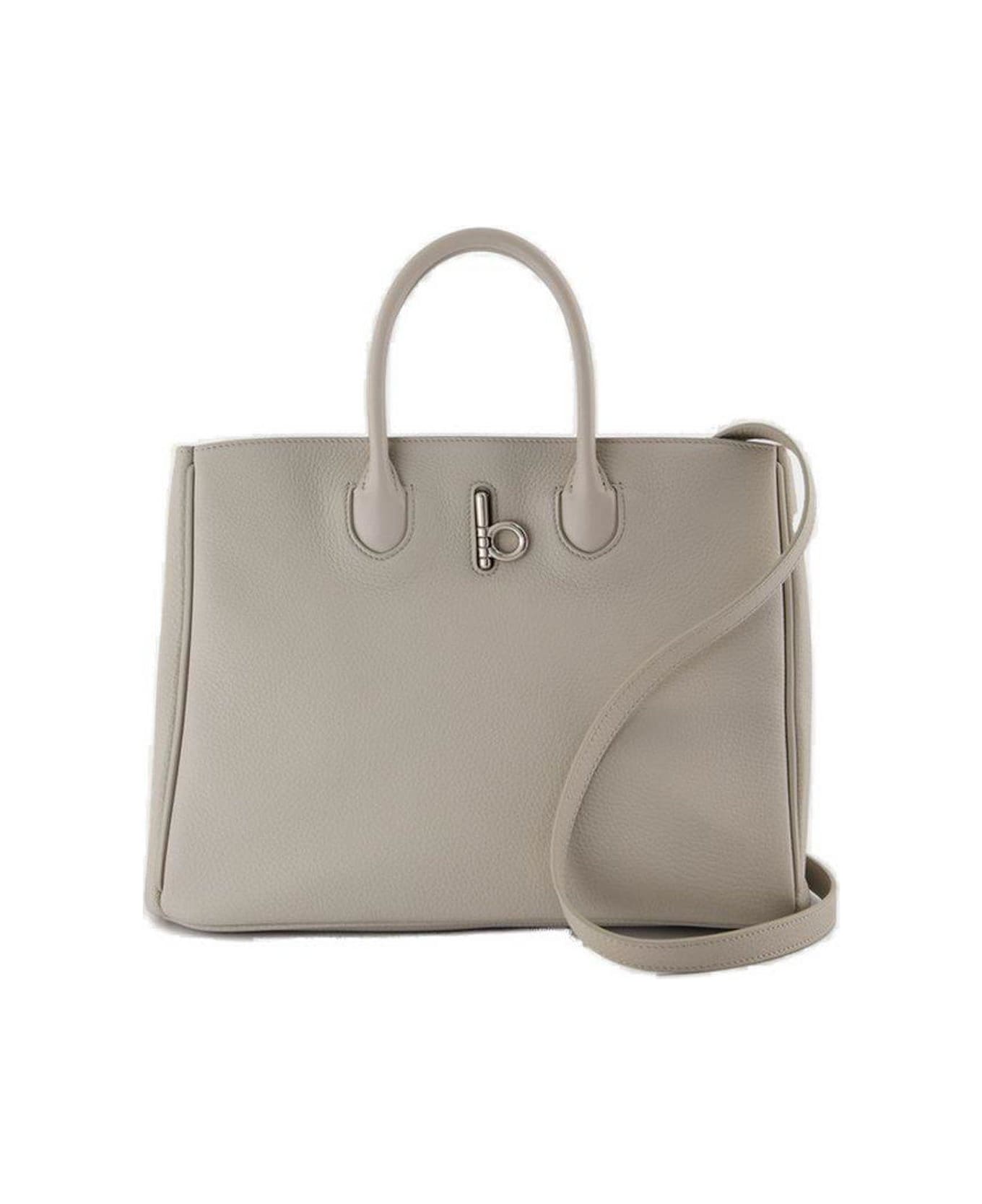 Burberry Small Rocking Horse Top Handle Bag - Beige