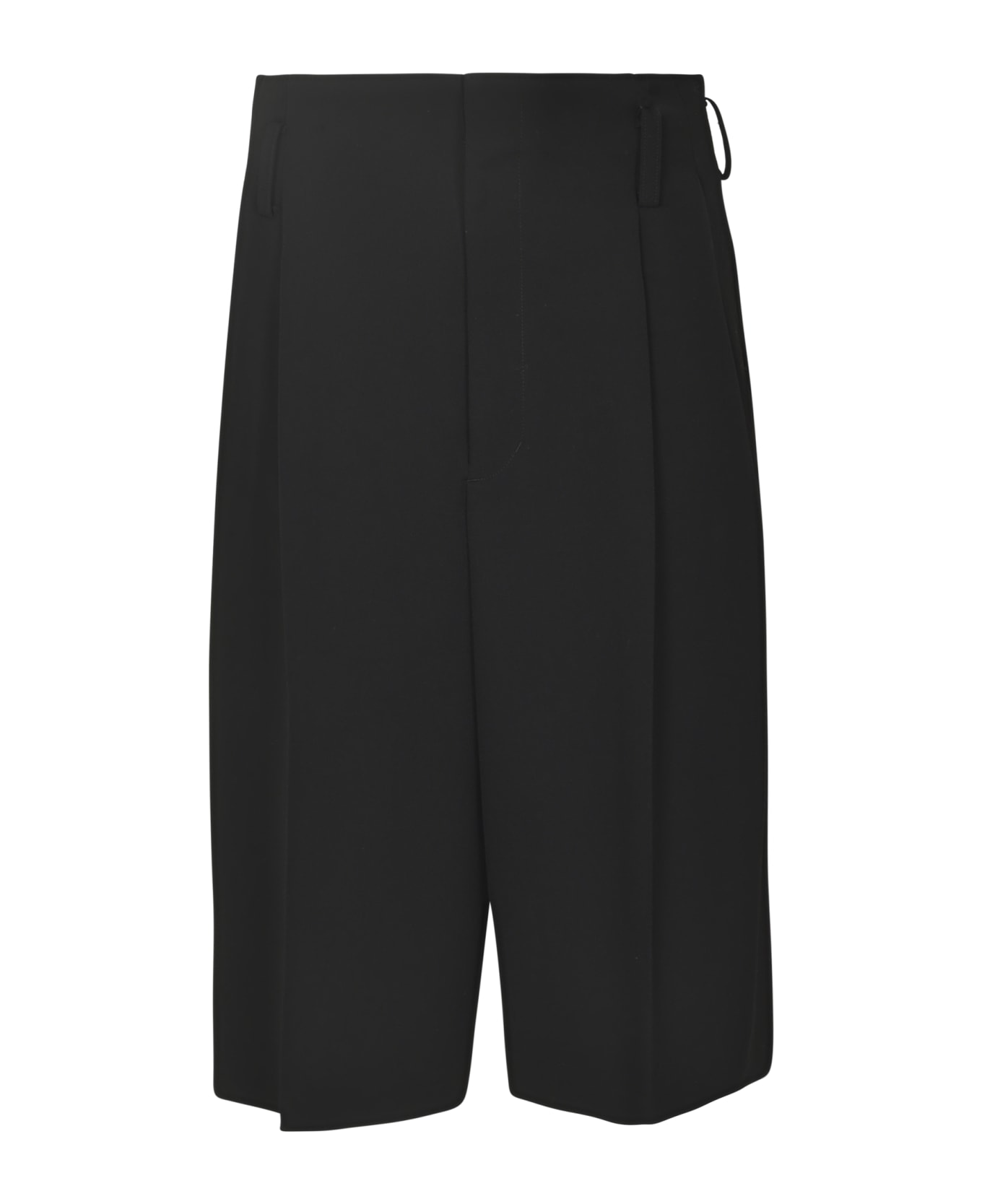 Yohji Yamamoto Plain Trouser Shorts - Black
