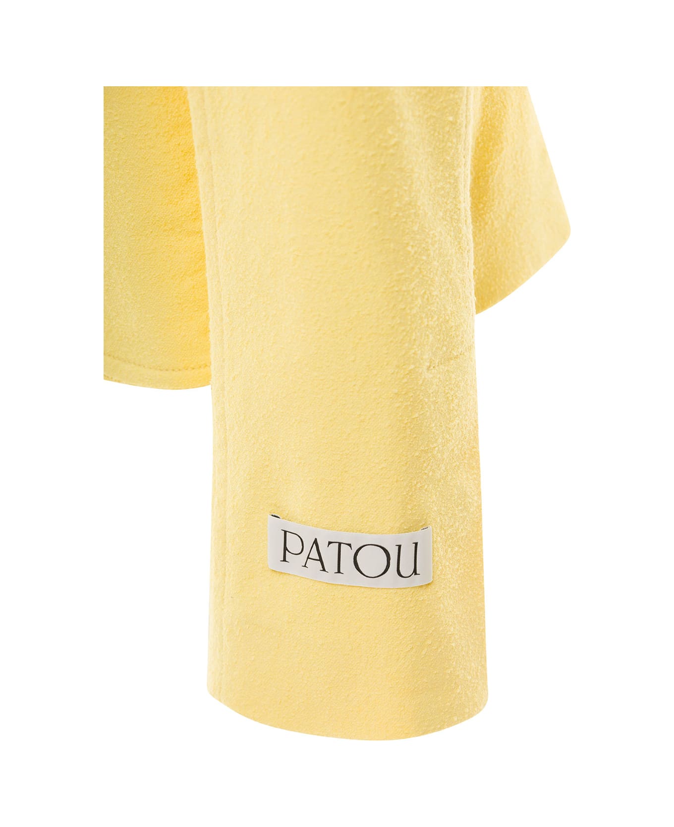 Patou Yellow Jacket With Branded Buttons In Cotton Blend Tweed Woman - Yellow