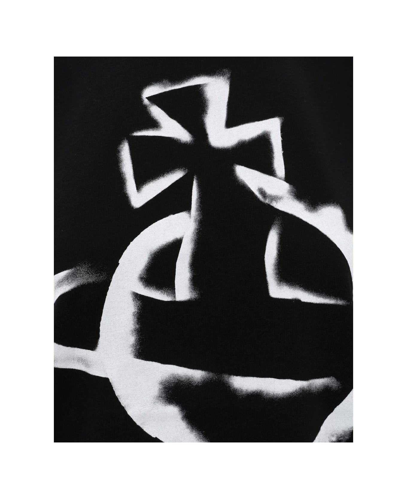 Vivienne Westwood 
stencil Orb
 T-shirt - BLACK