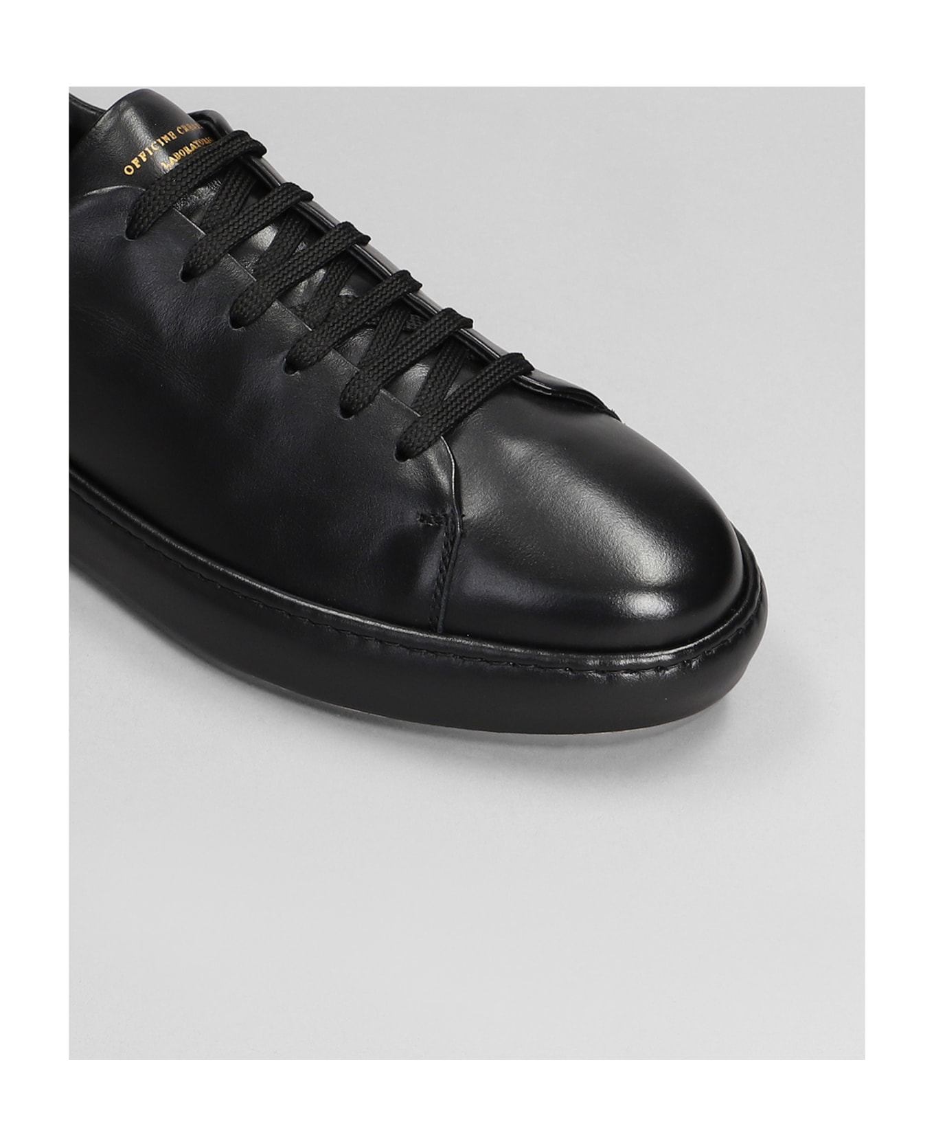 Officine Creative Covered 001 Sneakers In Black Leather - black スニーカー